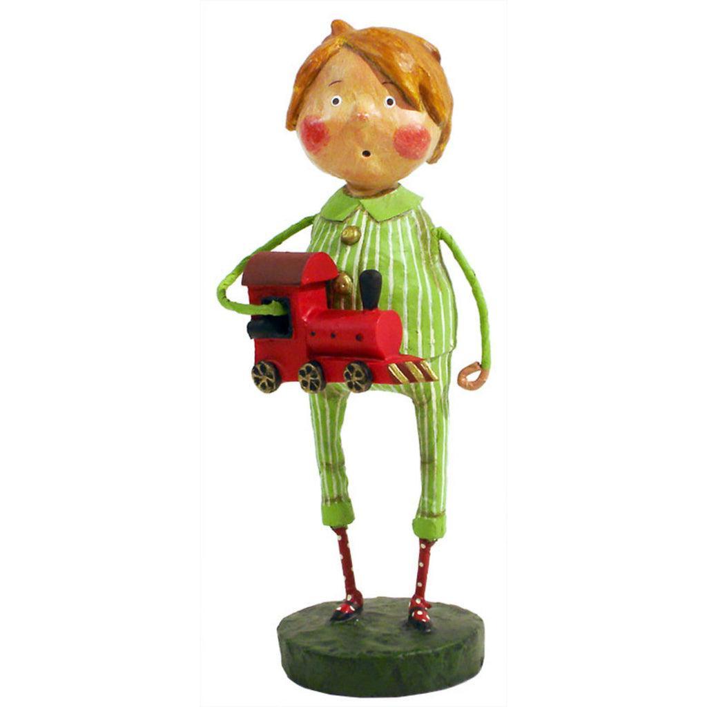 UNBOXED Choo Choo MaGoo Holiday Lori Mitchell Collectible Figurine - RETIRED