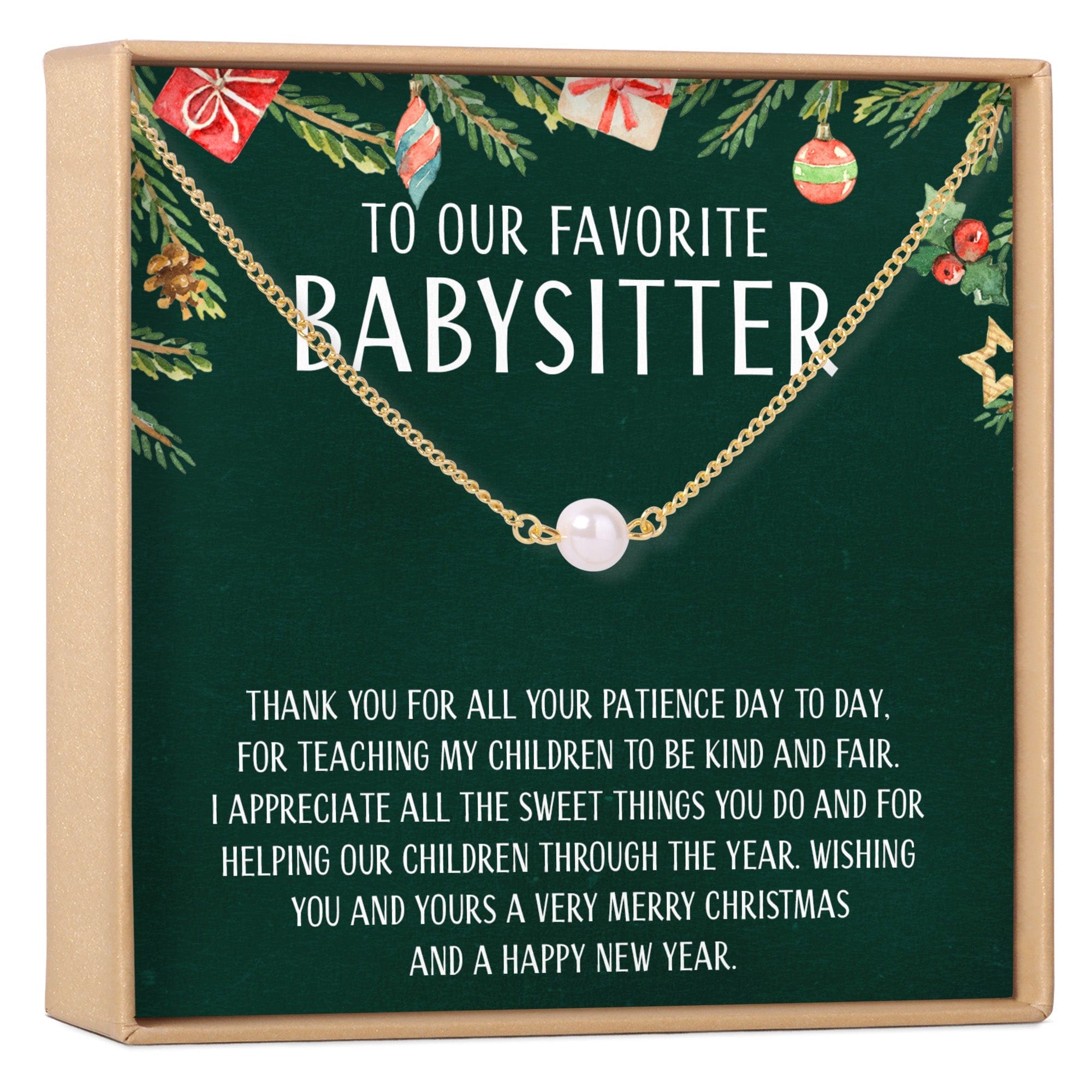 Christmas Gift for Babysitter Necklace, Multiple Styles