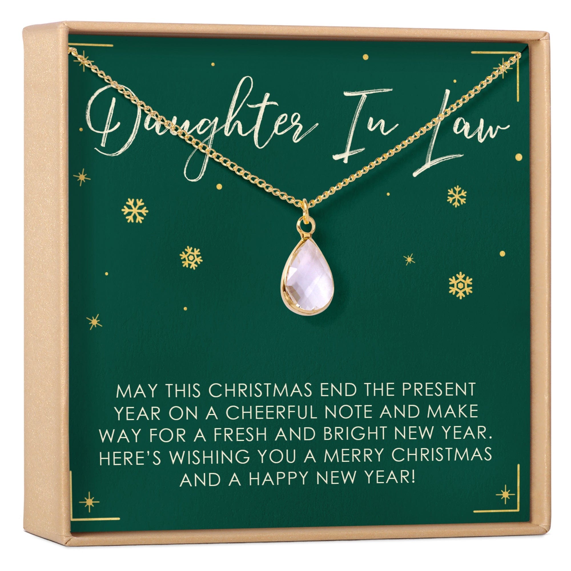 Christmas Gift for Daughter in Law Gemstone Necklace