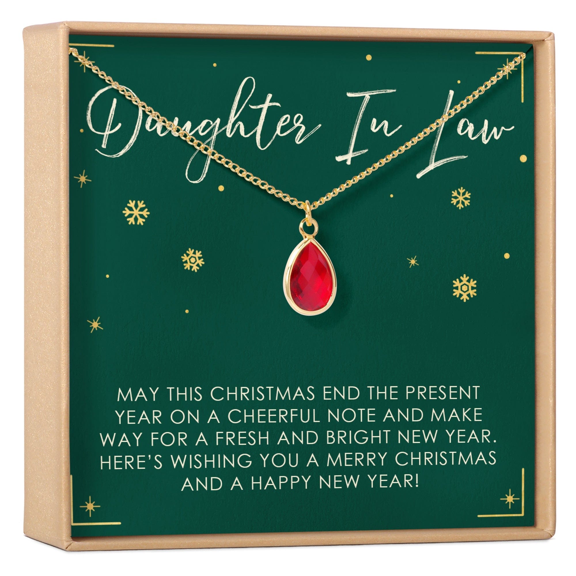 CHRISTMAS GIFT FOR DAUGHTER IN LAW GEMSTONE NECKLACE
