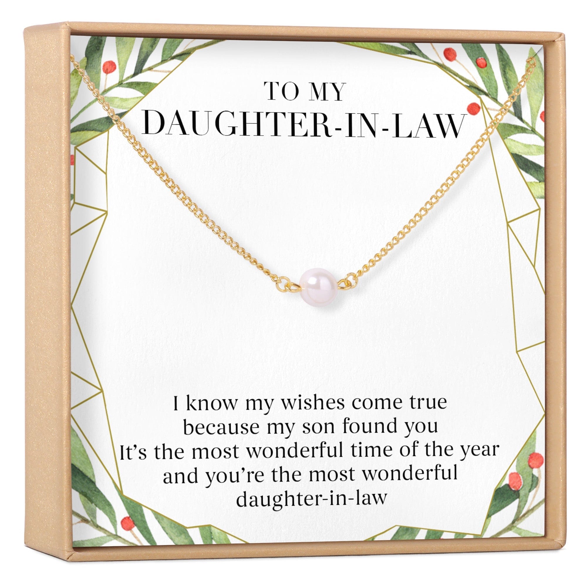 CHRISTMAS GIFT FOR DAUGHTER IN LAW NECKLACE, MULTIPLE STYLES