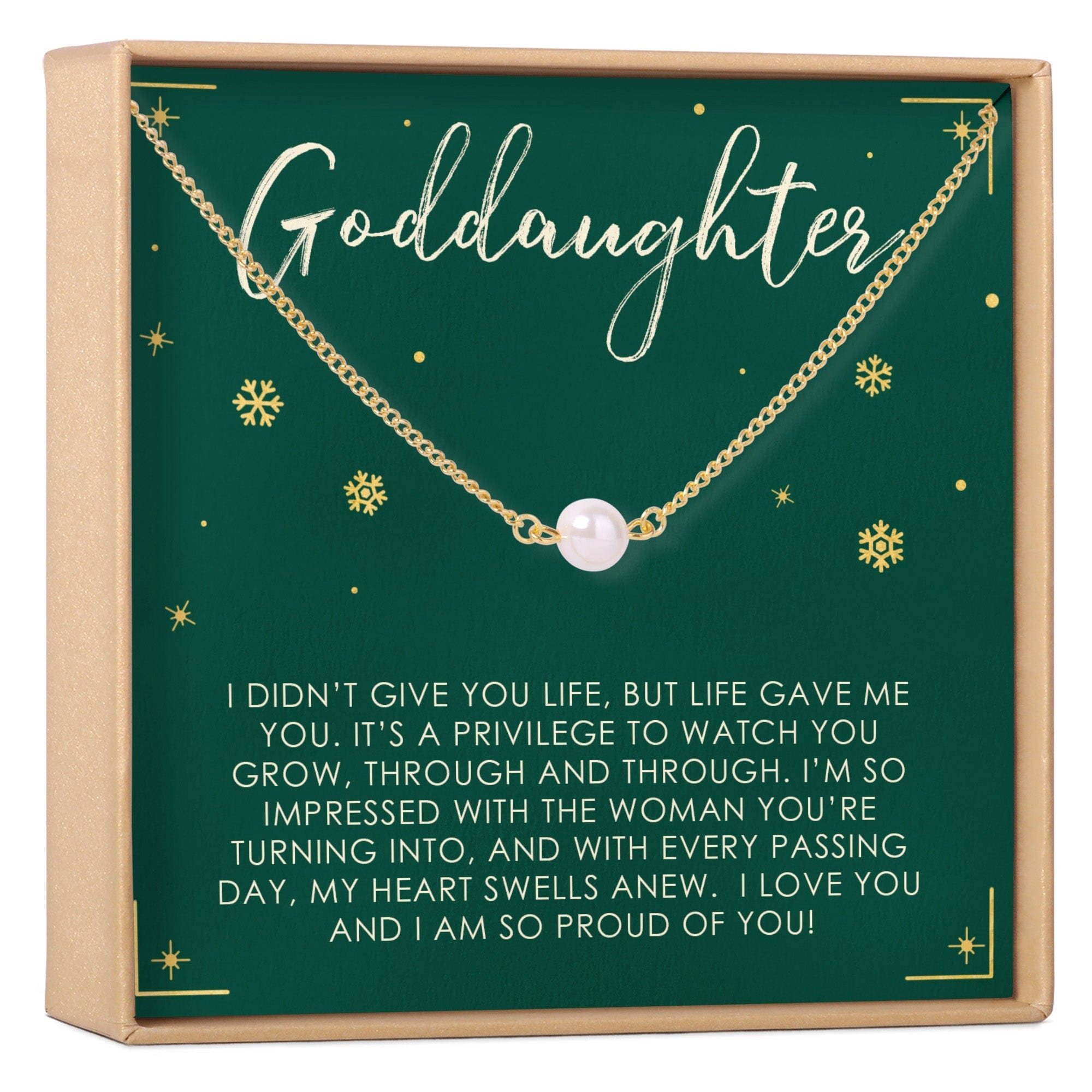 CHRISTMAS GIFT FOR GODDAUGHTER NECKLACE, MULTIPLE STYLES