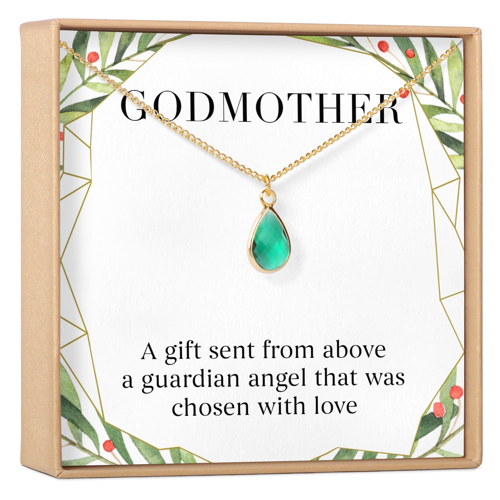 Christmas Gift for Godmother Gemstone Necklace