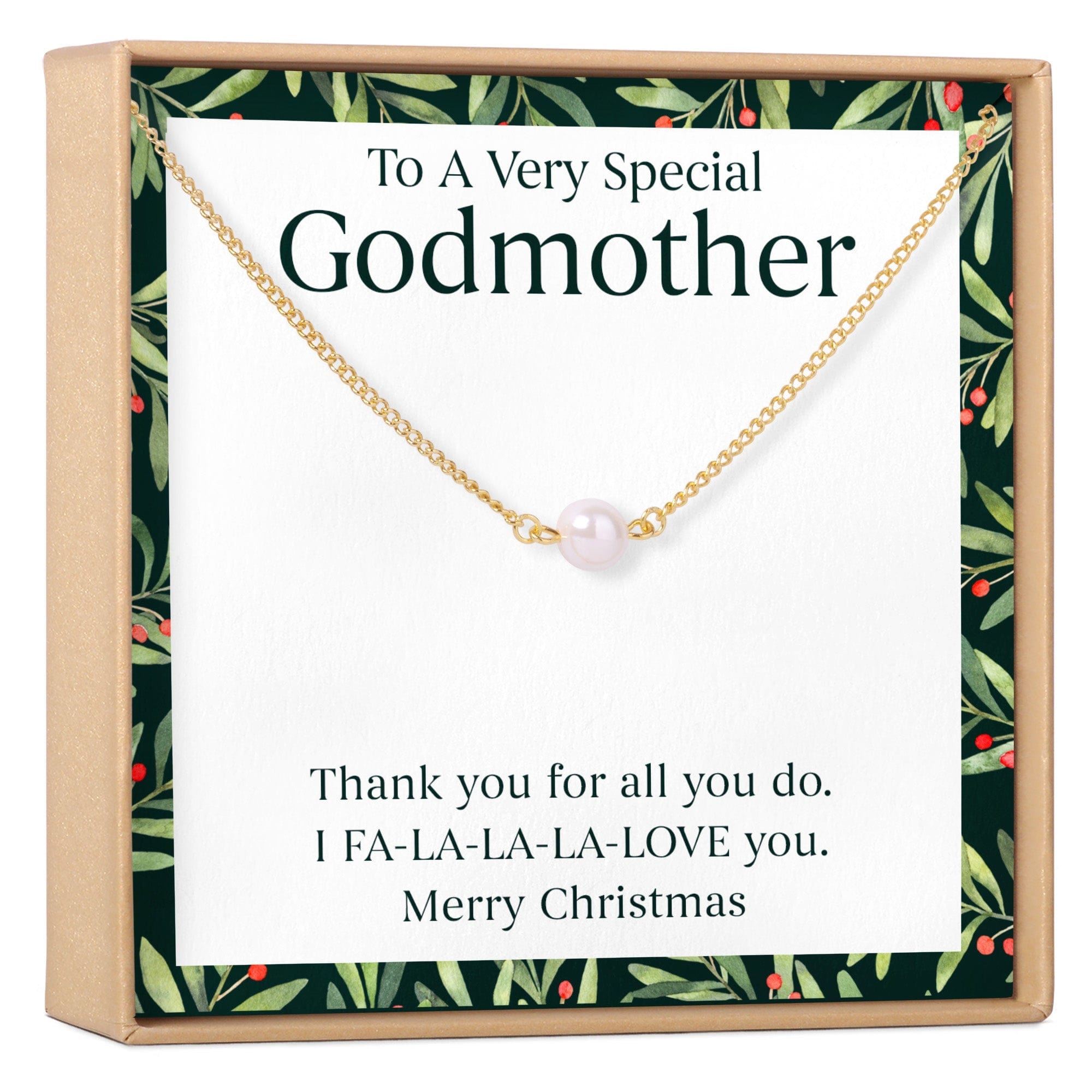 Christmas Gift for Godmother Necklace, Multiple Styles
