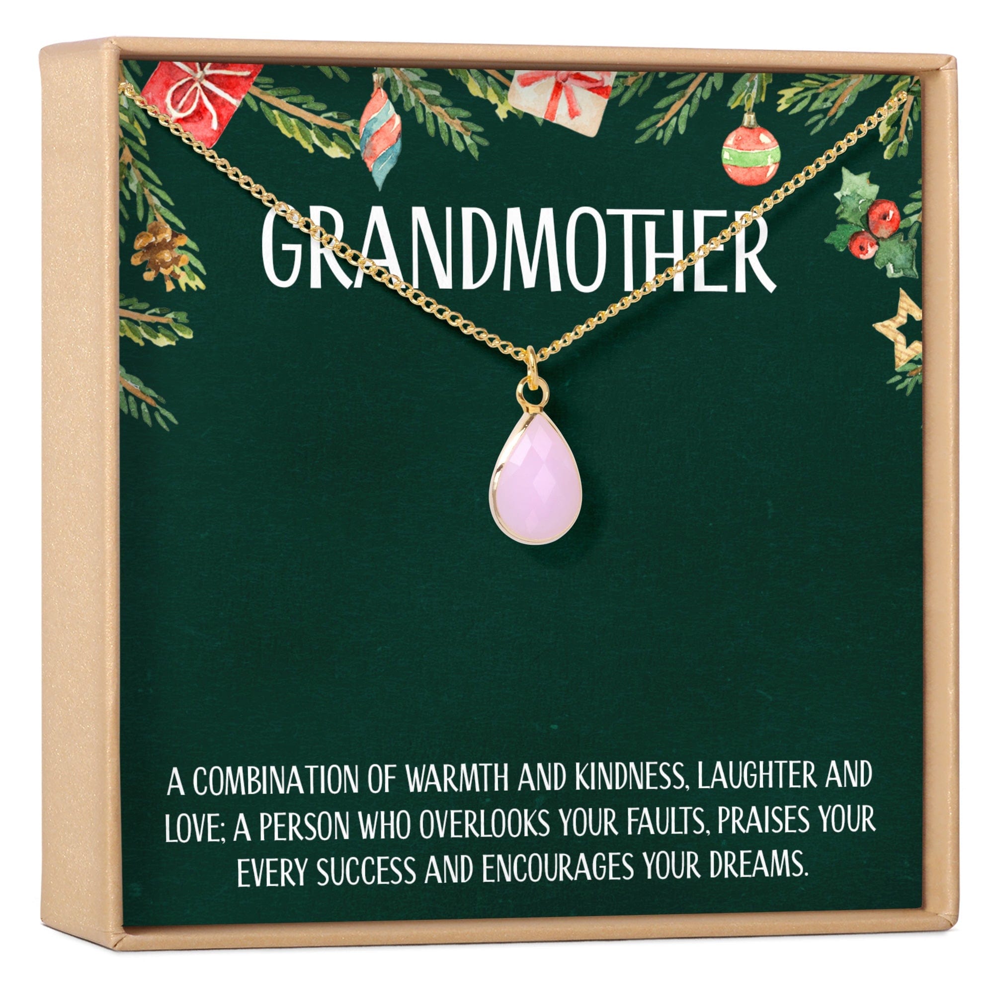 Christmas Gift for Grandmother Gemstone Necklace
