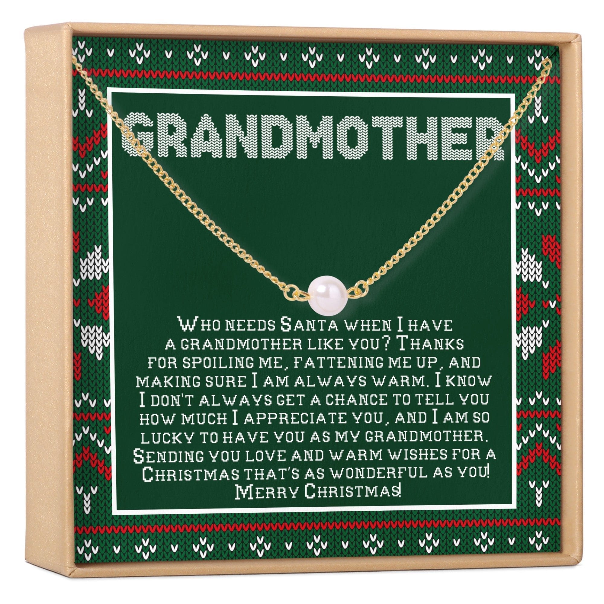 CHRISTMAS GIFT FOR GRANDMOTHER NECKLACE, MULTIPLE STYLES