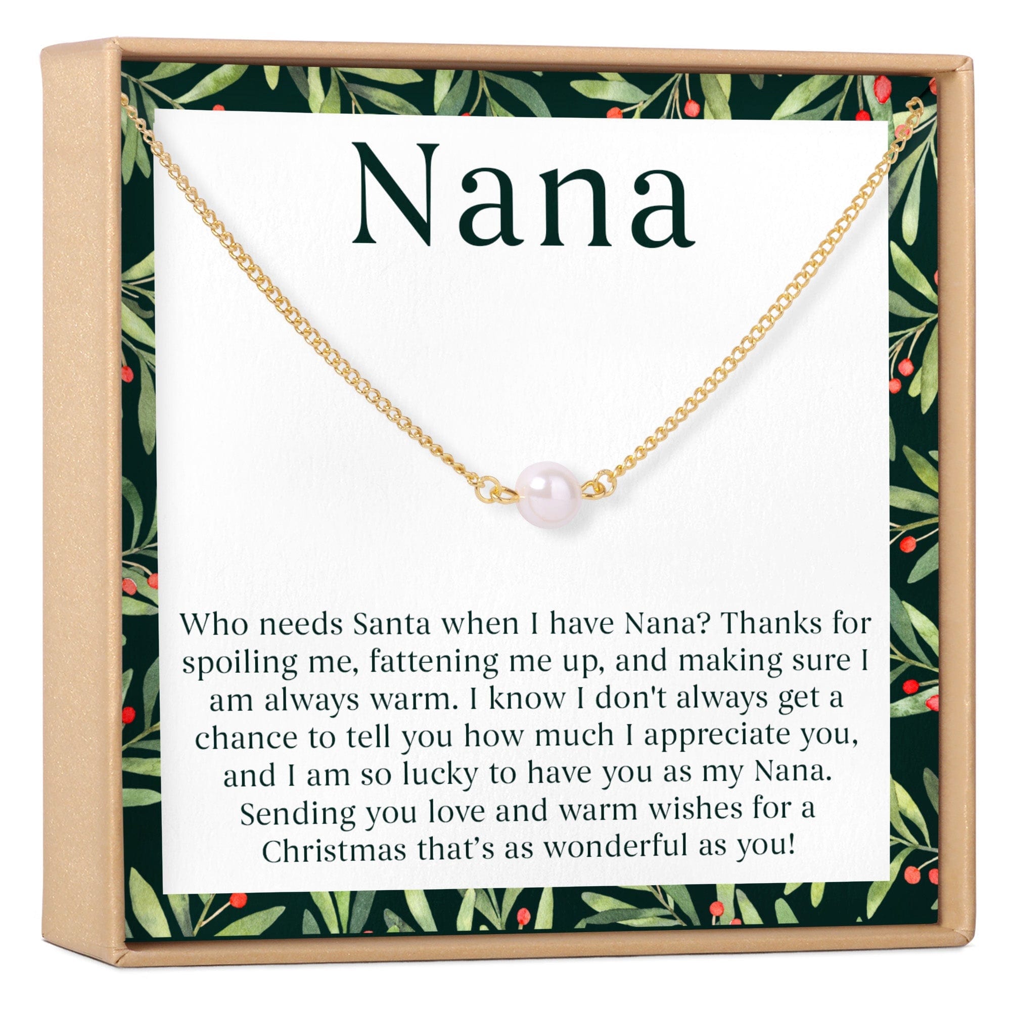Christmas Gift For Nana Necklace, Multiple Styles