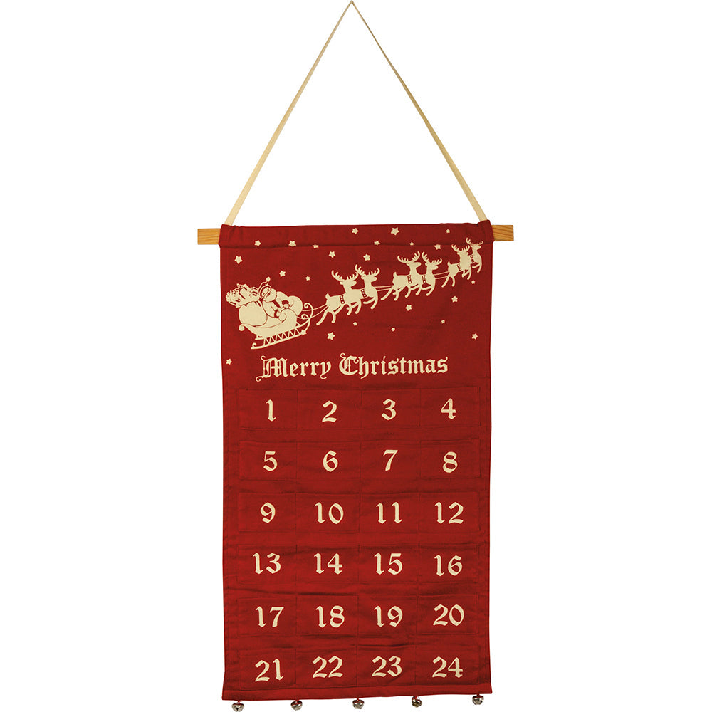 Vintage Inspired Felt Christmas Wall Countdown