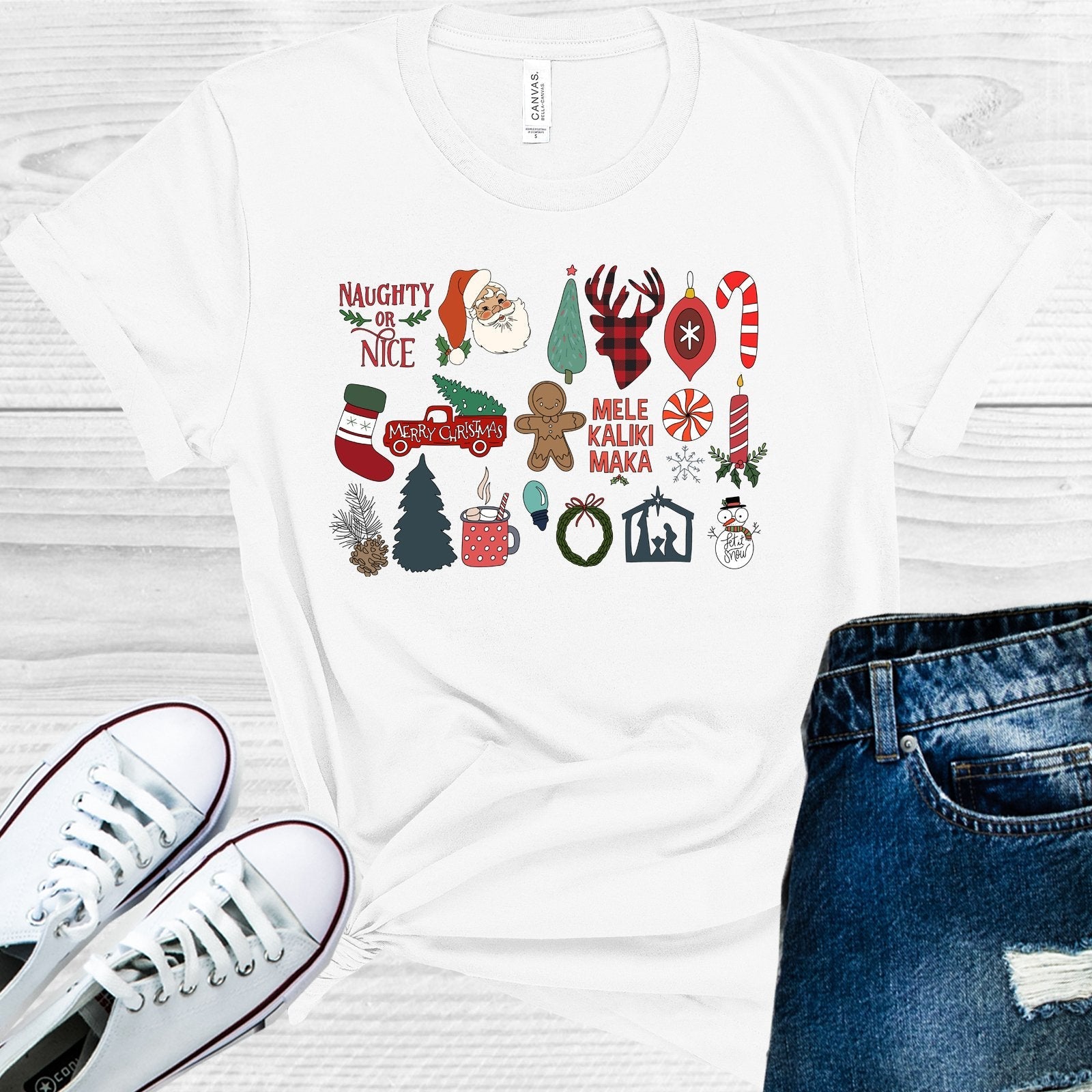 Christmas Icons Graphic Tee
