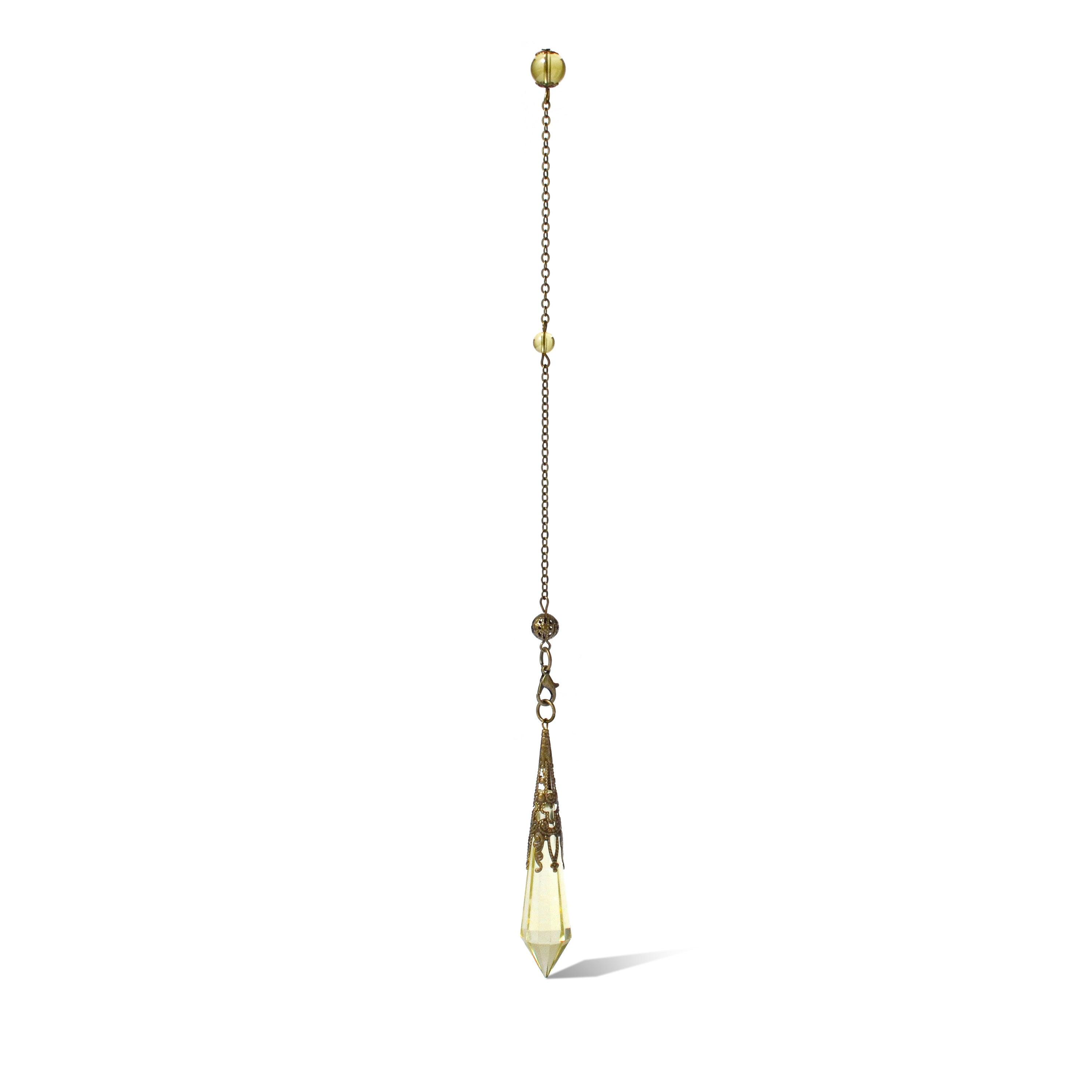 Citrine Crystal Divination Pendulum