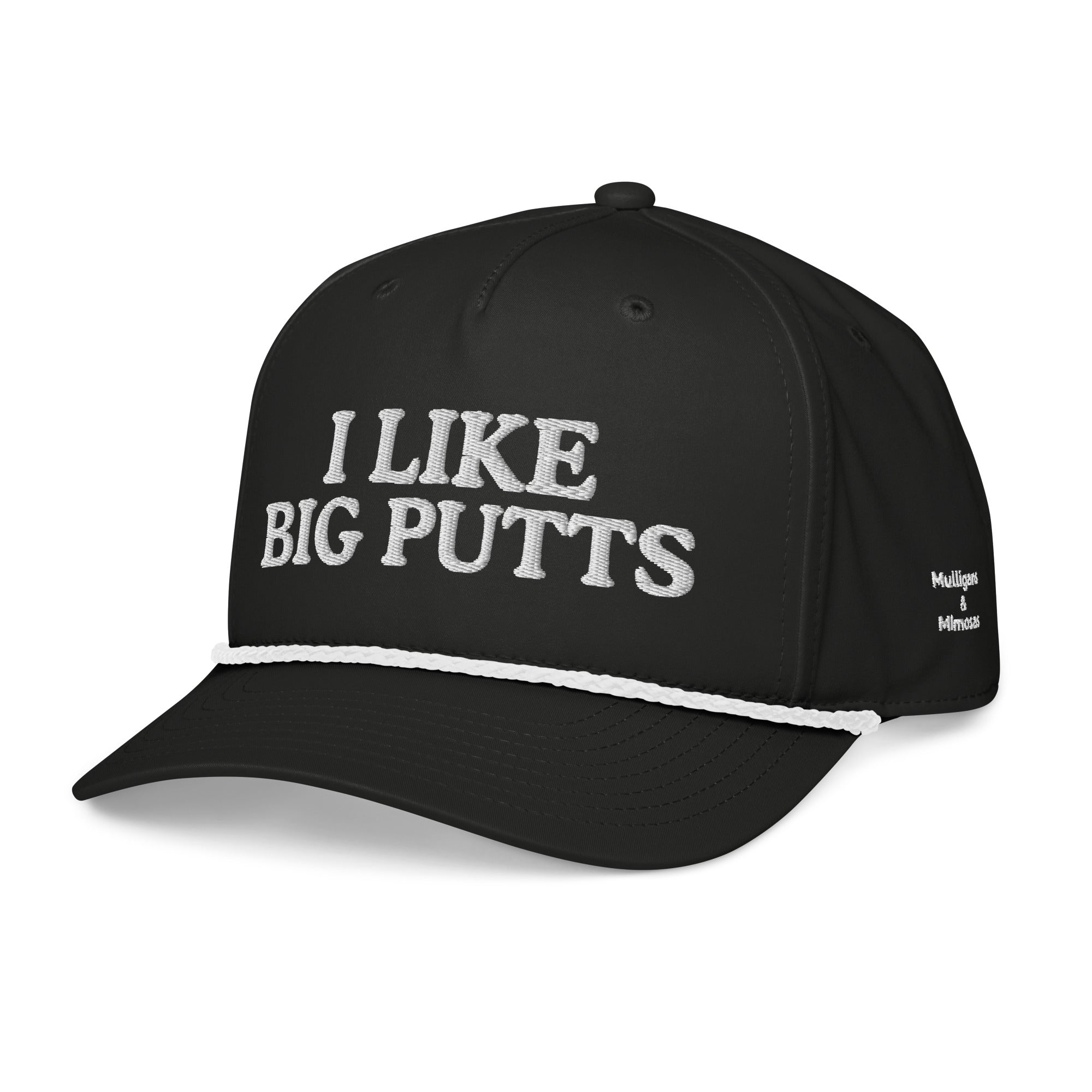 I Like Big Putts Embroidered Golf Rope Hat for Women