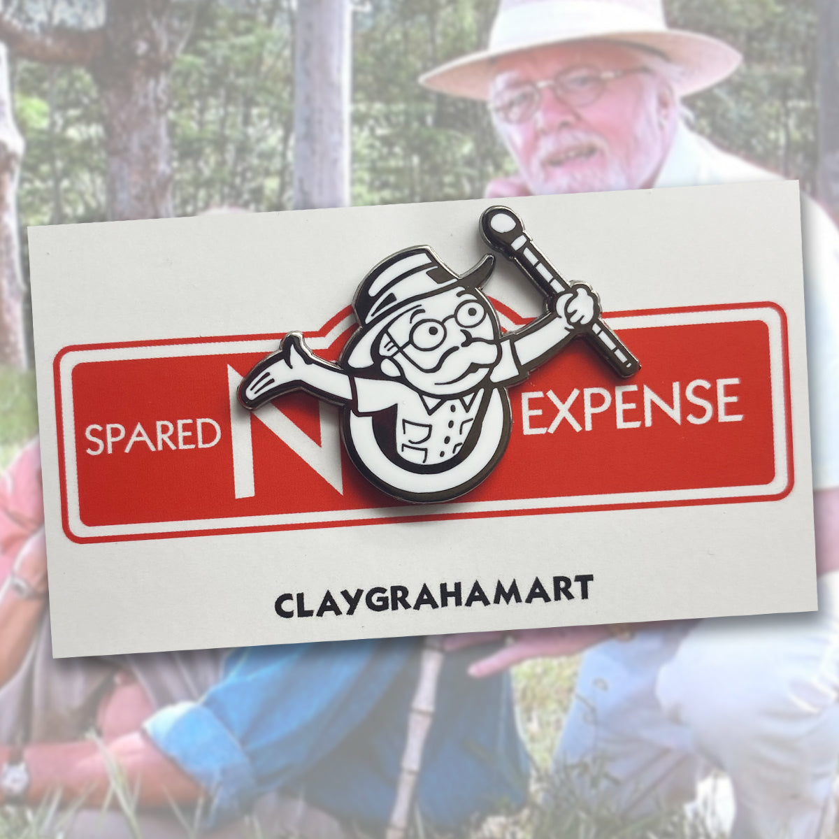 Jurassic Parker Brothers 1.75&amp;quot; Hard Enamel Pin