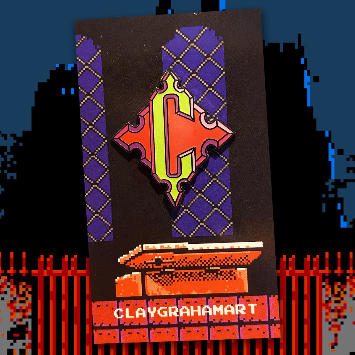 C Is For Castle 1.5&amp;quot; Hard Enamel Pin