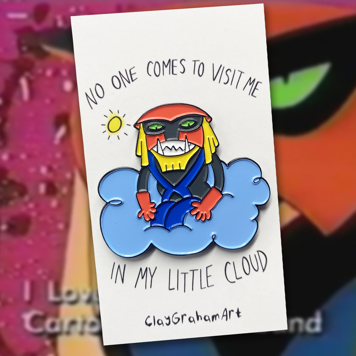 In My Little Cloud 1.75&amp;quot; soft enamel pin