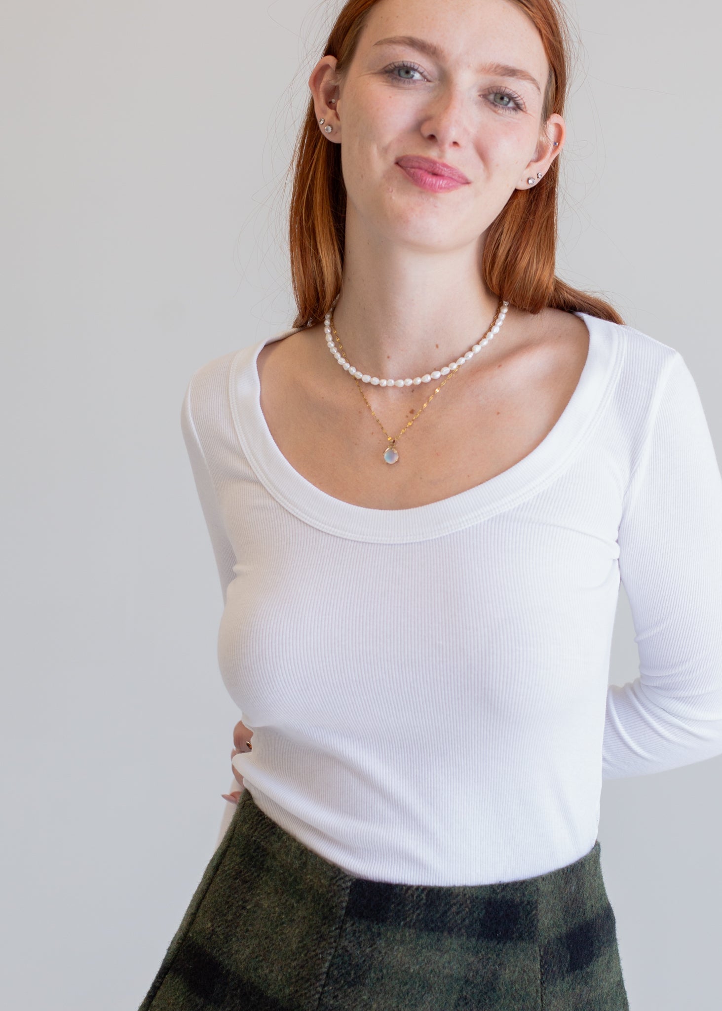 Clover V Neck Long Sleeve