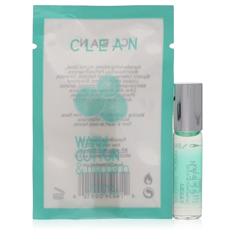 Clean Warm Cotton &amp;amp; Mandarine by Clean Mini Eau Fraiche .17 oz for Women
