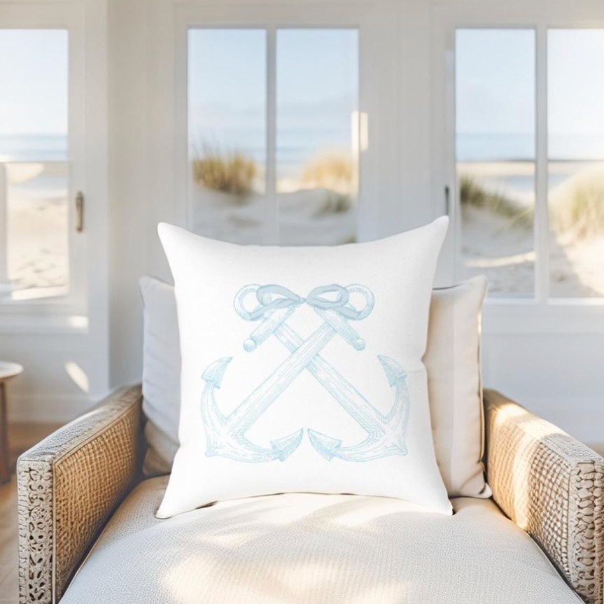Nautical Anchor Pillow