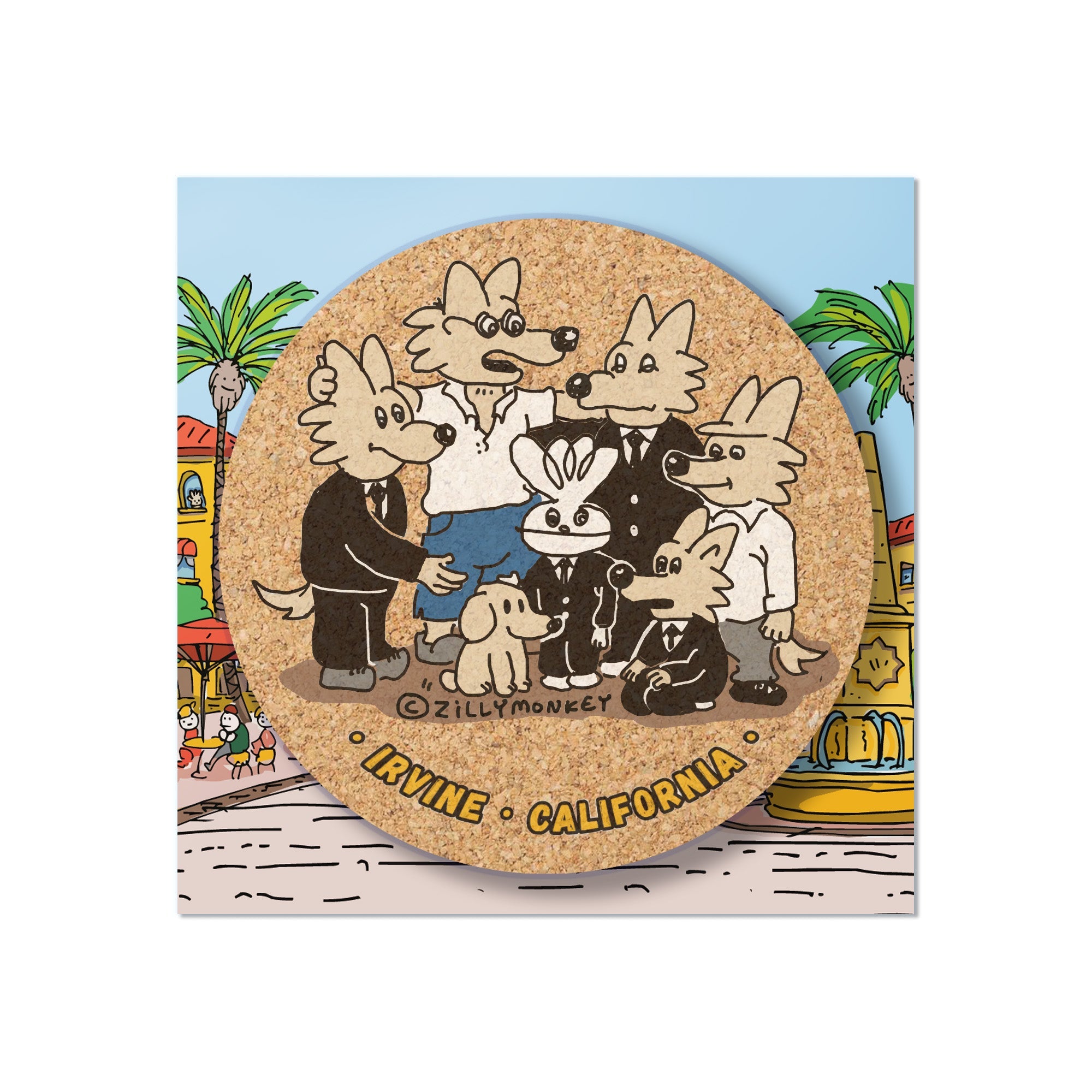 ZillyTales Coaster - The Civic Slicks, Irvine