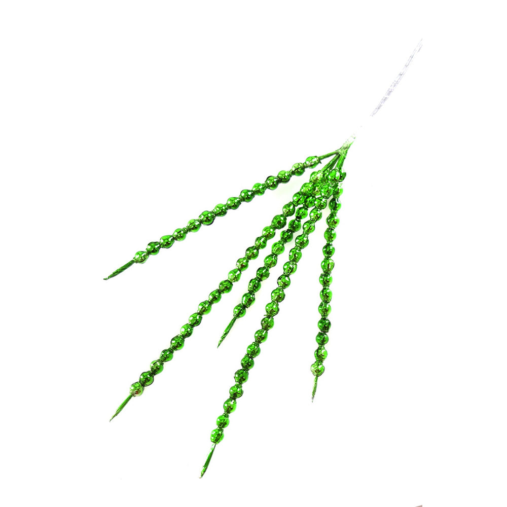 Mid Century Style Glass Picks - Green