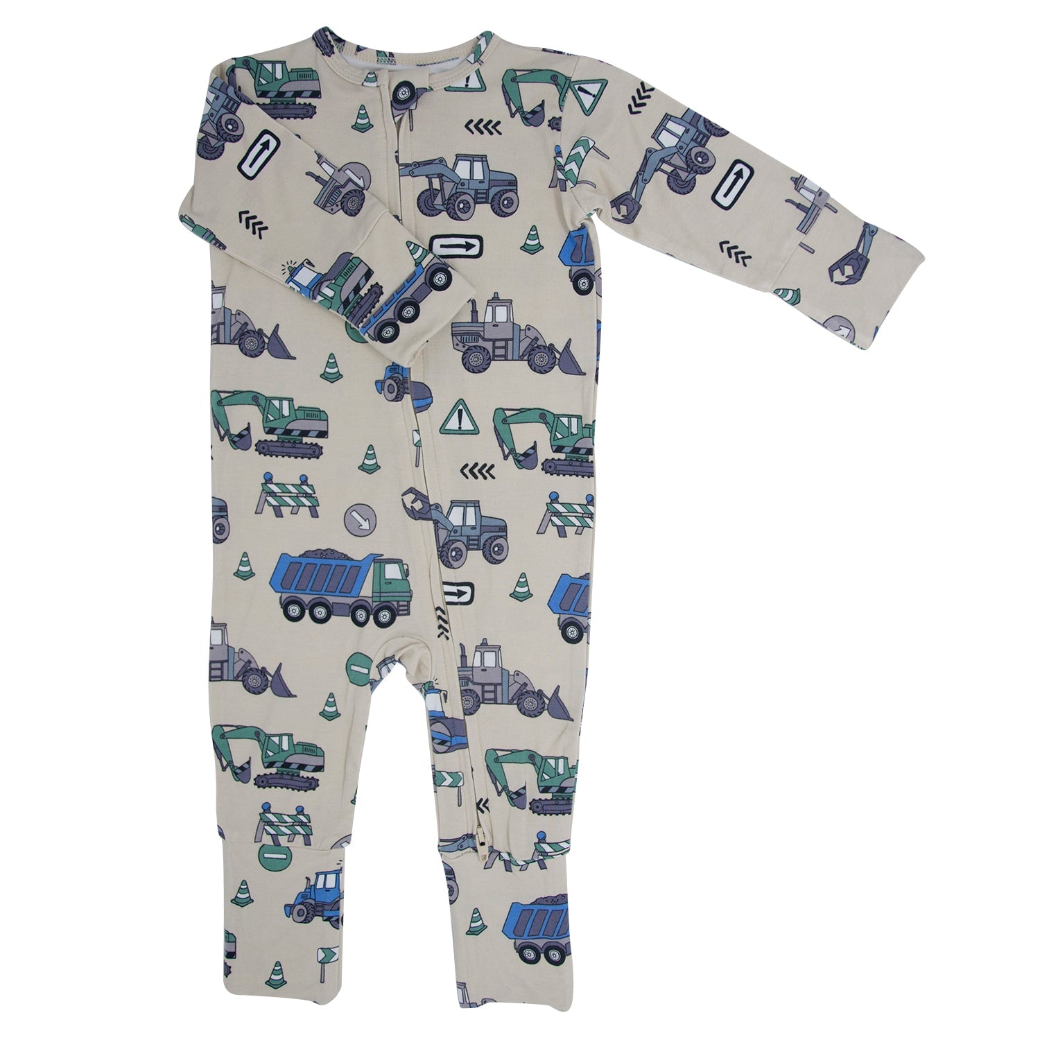 Trucks Diggers Construction Convertible Romper