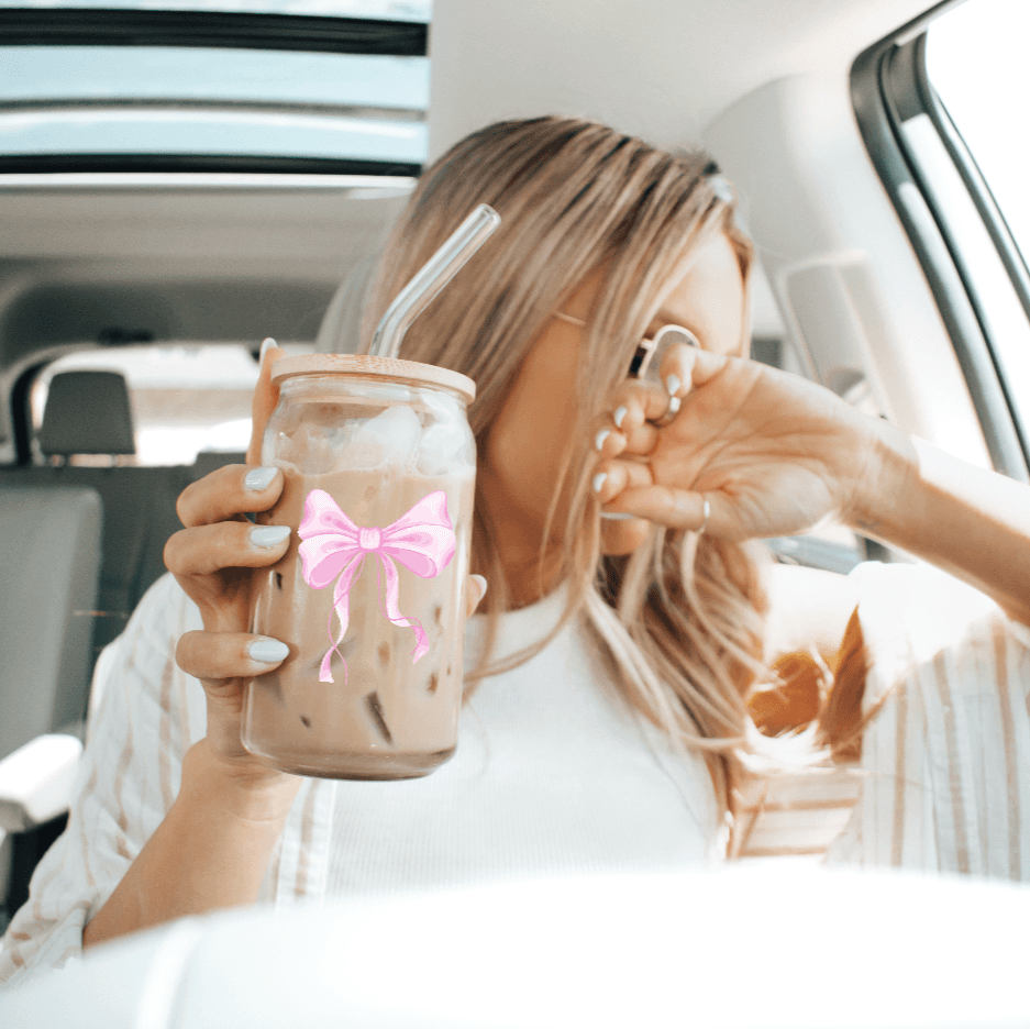 Coquette Bow Sipper Glass