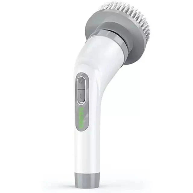 Cordless Electric Spin Scrubber, Cleaning Brush Scrubber for Home, 400RPM/Mins-8 Replaceable Brush Heads-90Mins Work Time, 3 Adjustable Size, 2 Speeds for Bathroom Shower Bathtub Glass Car