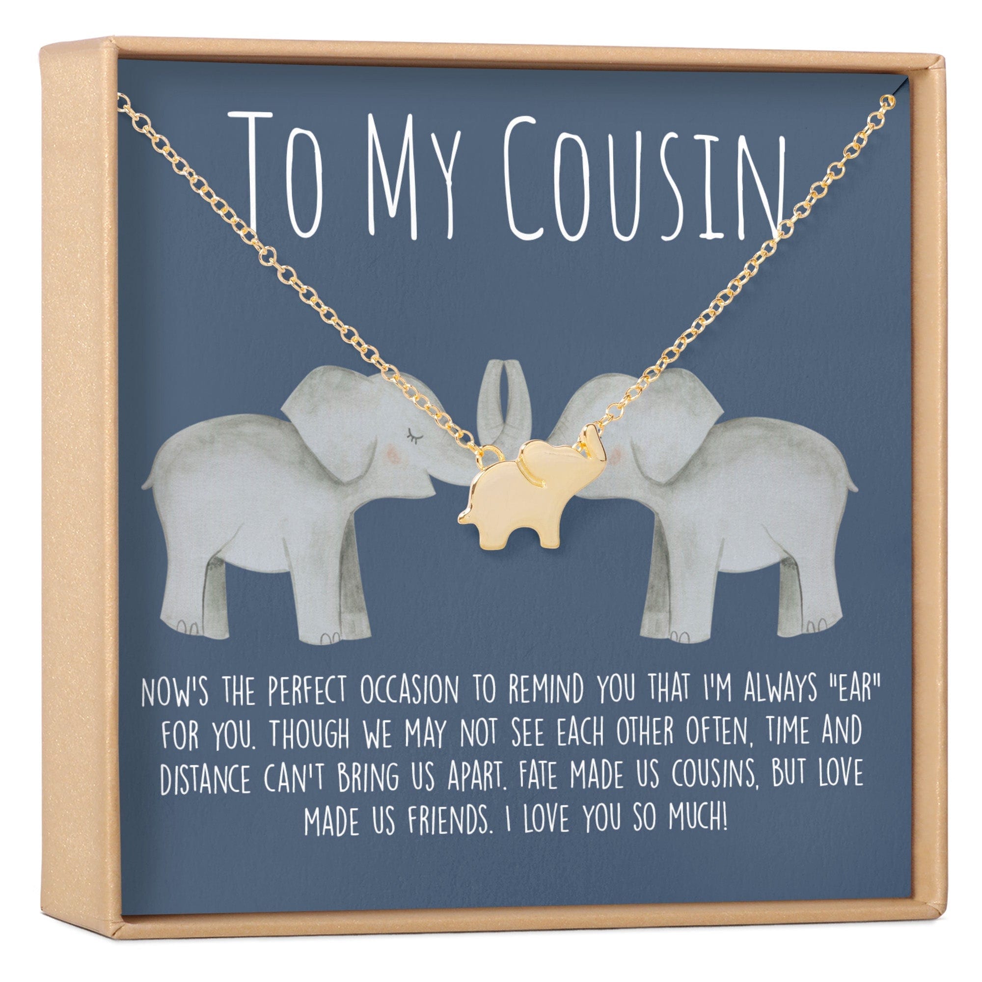 Cousins Elephant Pendant Necklace