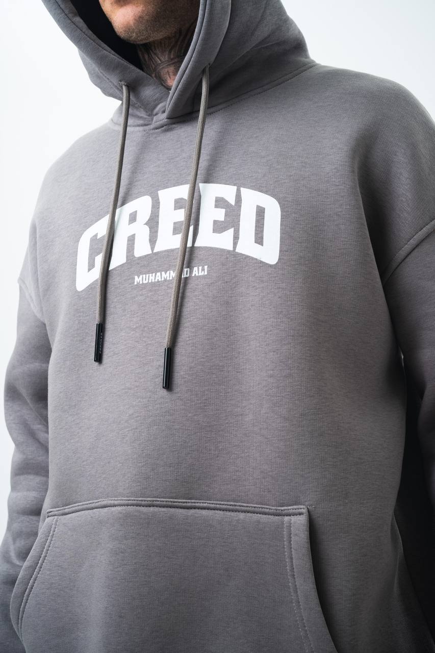 Oversize &#39;Creed&#39; Muhammad Ali Graphic Hoodie - Boxing Inspired Streetwear Sweatshirt