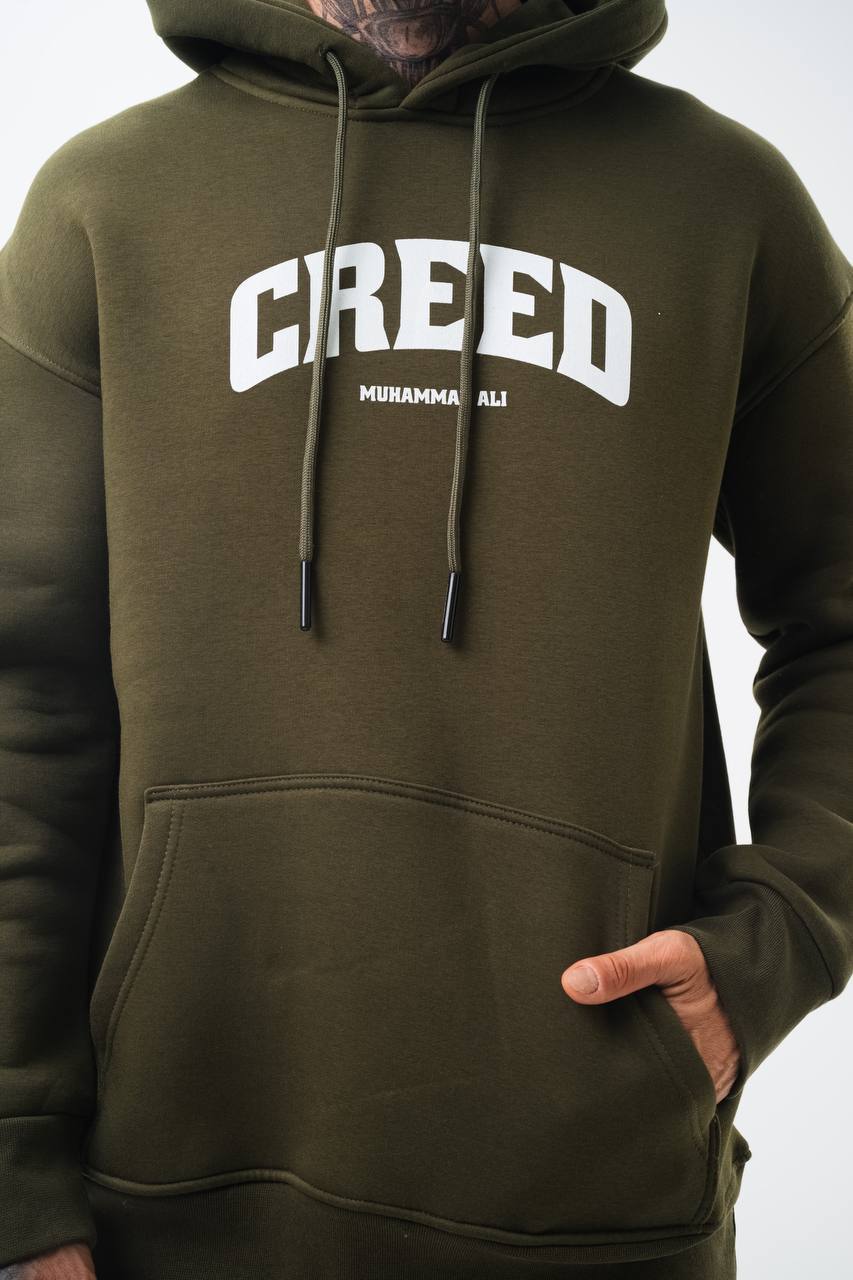 Oversize &#39;Creed&#39; Muhammad Ali Graphic Hoodie - Boxing Inspired Streetwear Sweatshirt