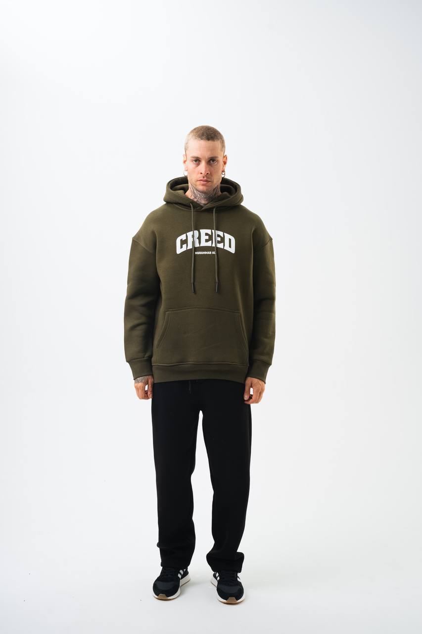 Oversize &#39;Creed&#39; Muhammad Ali Graphic Hoodie - Boxing Inspired Streetwear Sweatshirt