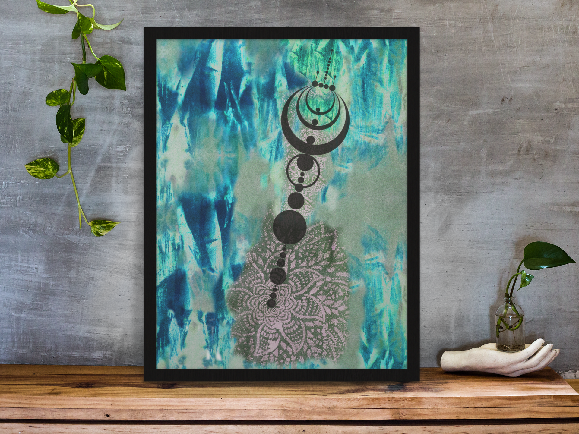 Nazca Lines &amp;amp; Crop Circles Watercolor Matte Posters