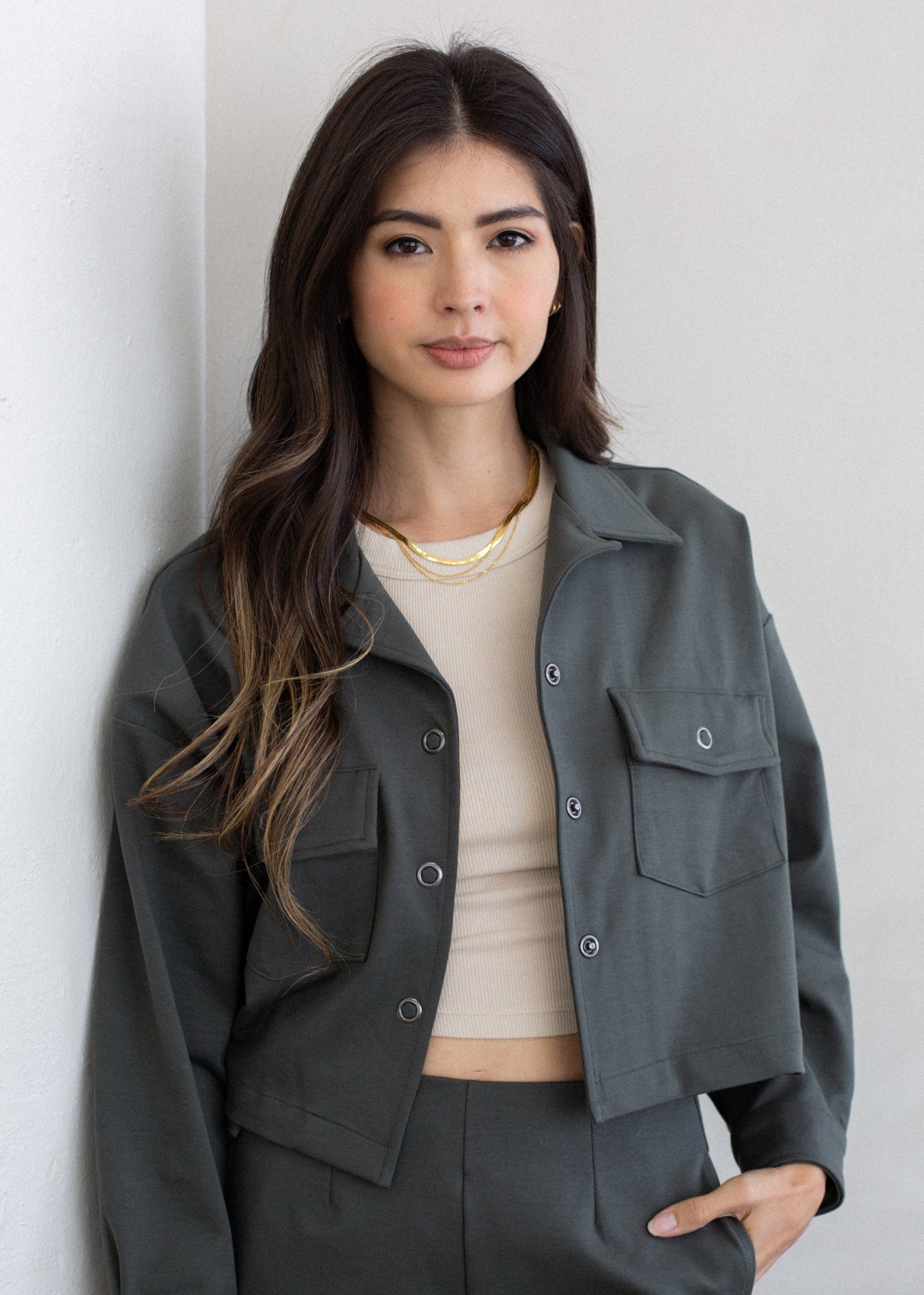 Cropped Worker&amp;#39;s Jacket