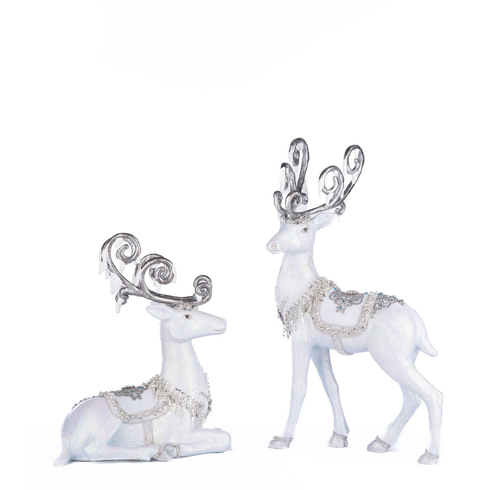 Crystal Christmas Deer Assortment of 2 by Katherine&amp;#39;s Collection
