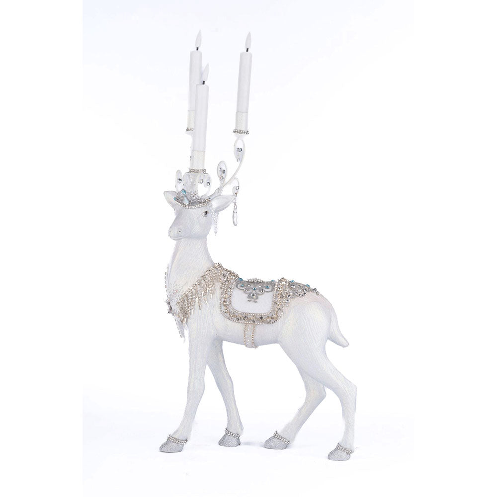 Crystal Christmas Standing Deer Candleholder by Katherine&amp;#39;s Collection