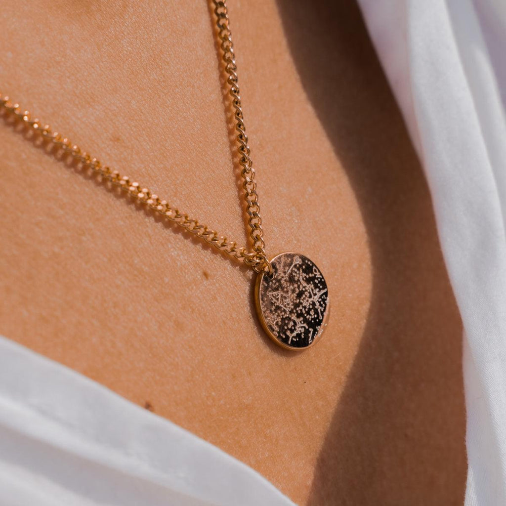 Custom Star Map Coin Charm