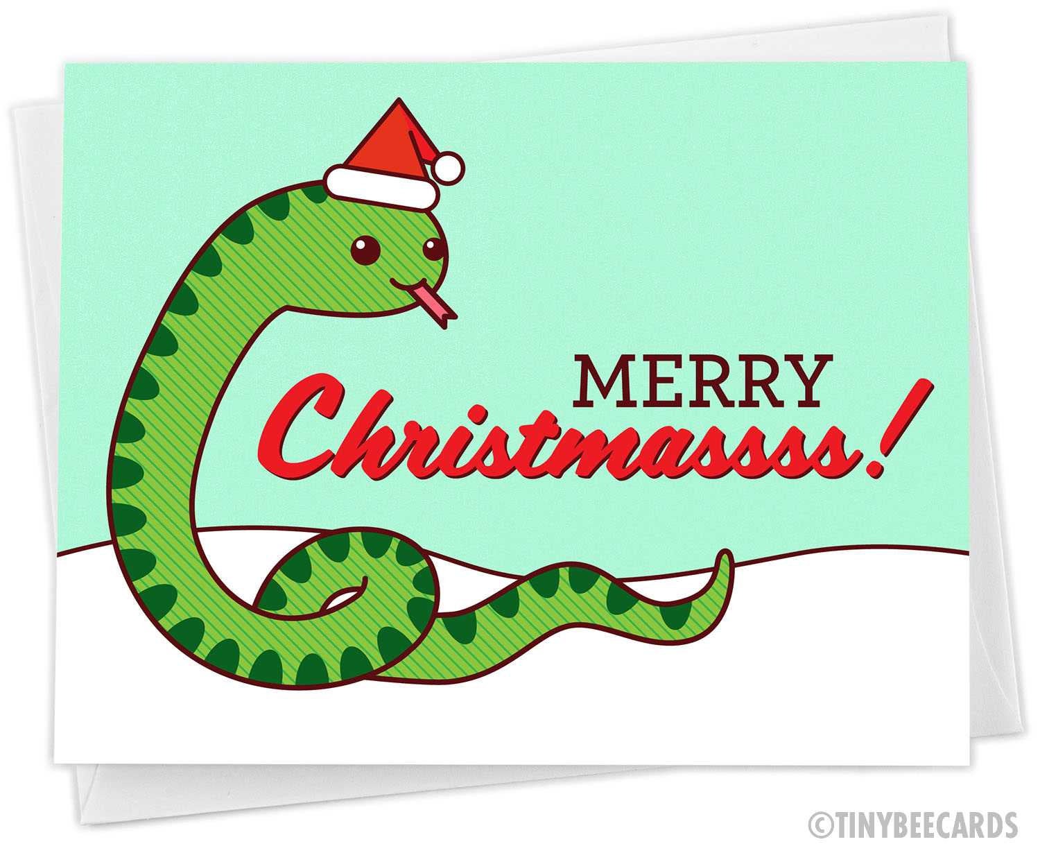 Cute Christmas Card &amp;quot;Merry Christmassss&amp;quot;