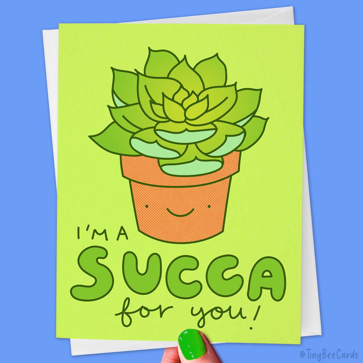 Cute Succulent Love Card &amp;quot;I&amp;#39;m a Succa for You!&amp;quot;