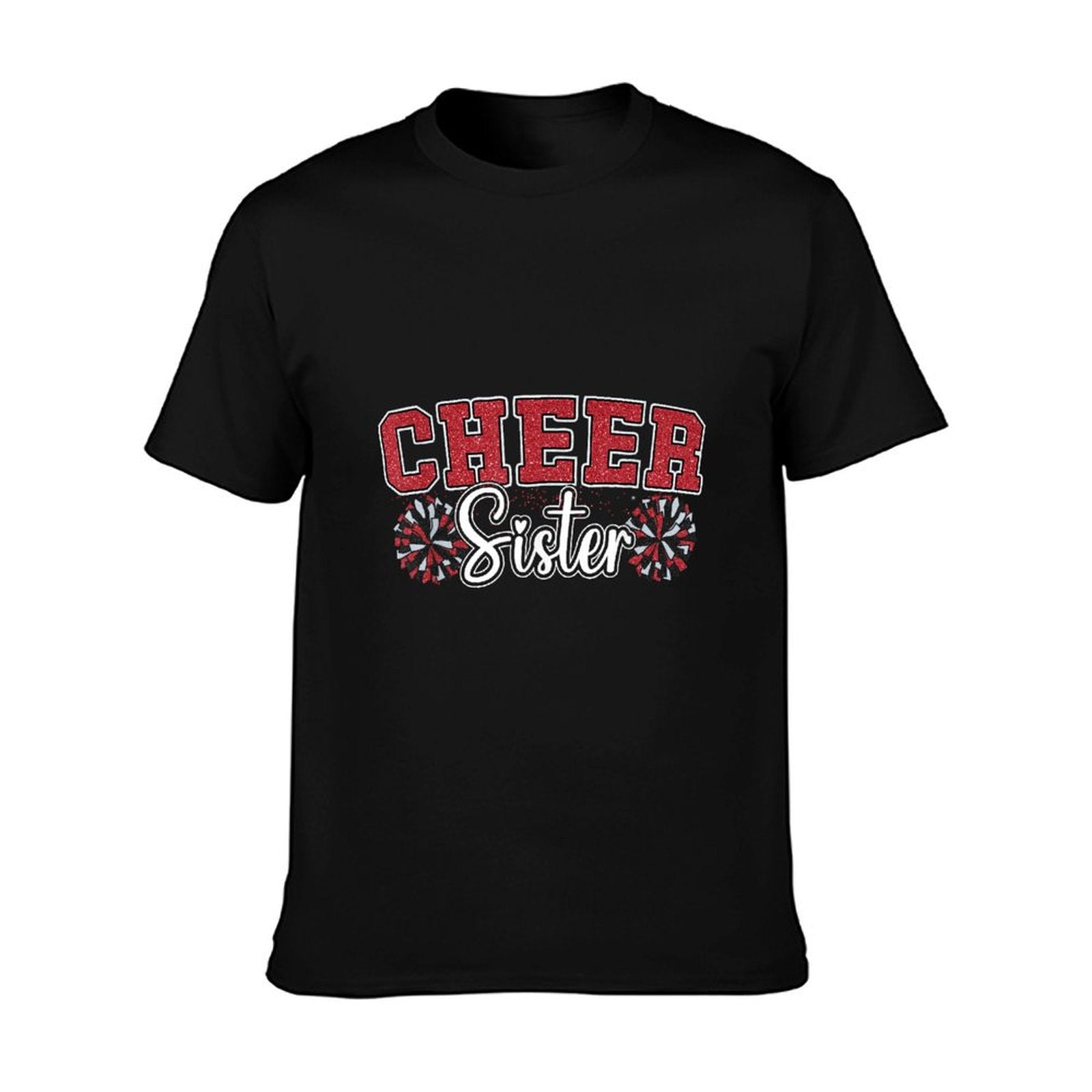 Cheer Sister My Favorite Cheerleader Calls Me Sisters Red T-Shirt