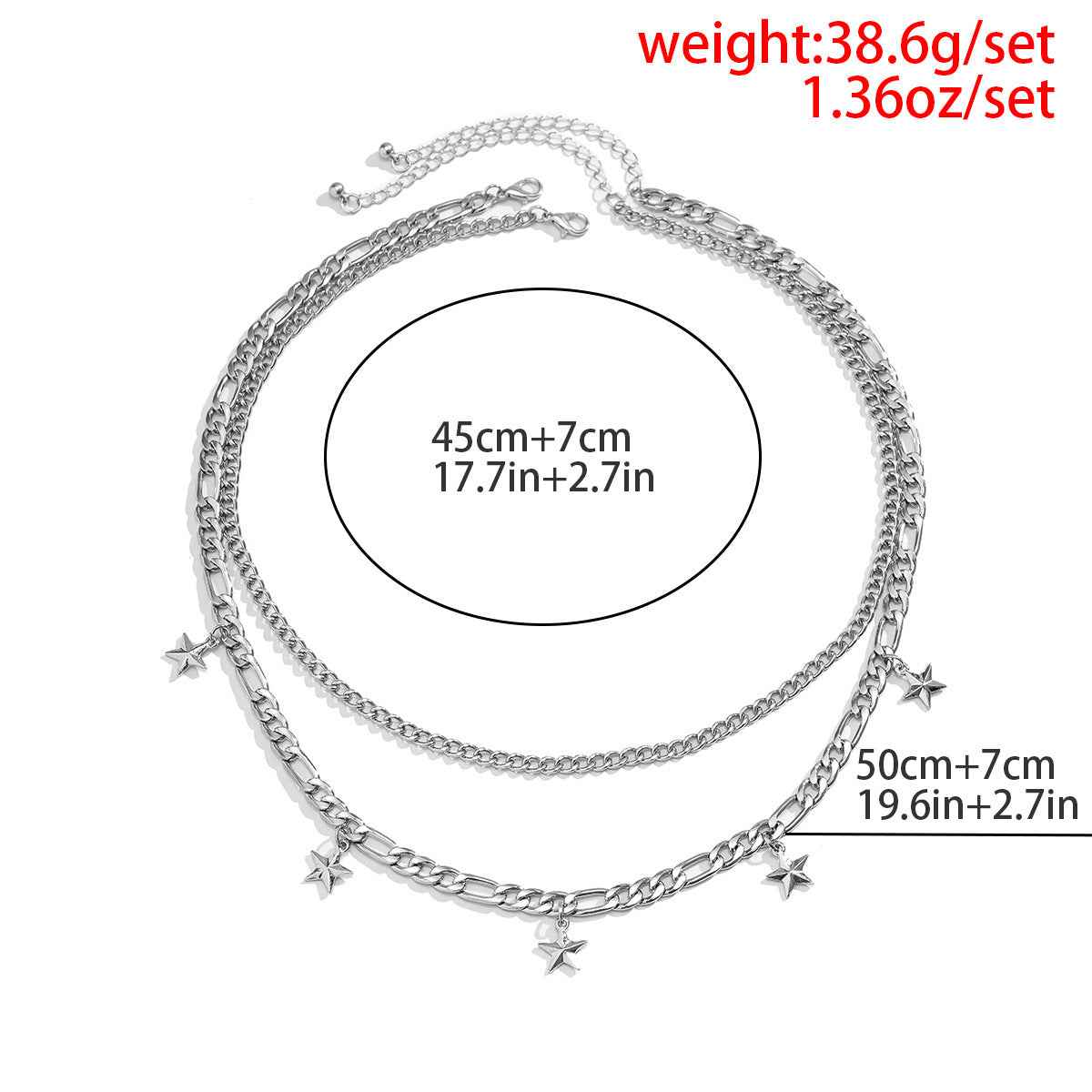 Mens Pentagram Pendant Necklace - Simple Fashion Accessory