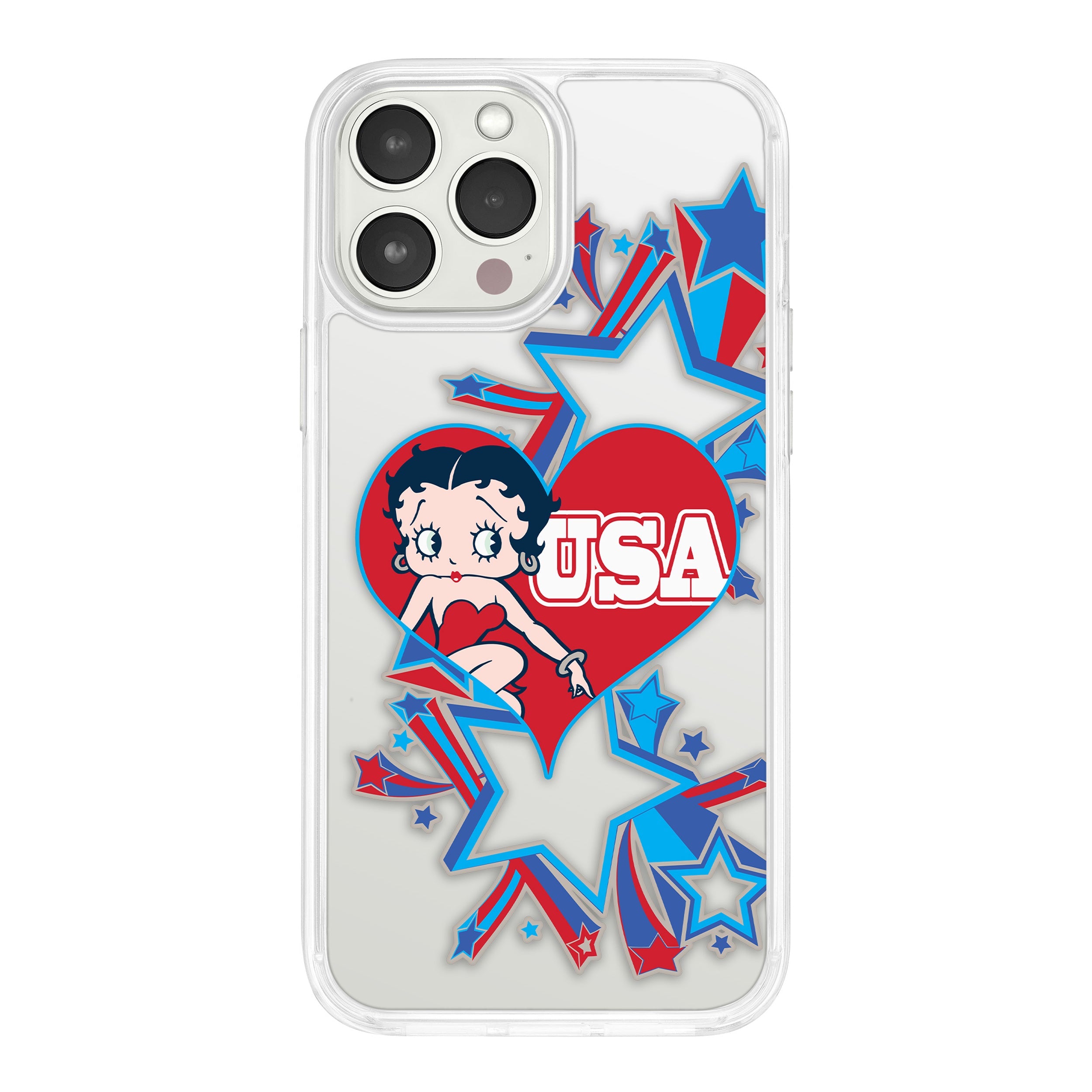 Betty Boop Red White &amp;amp; Boop HD Apple iPhone 16 Mag-Safe Phone Case