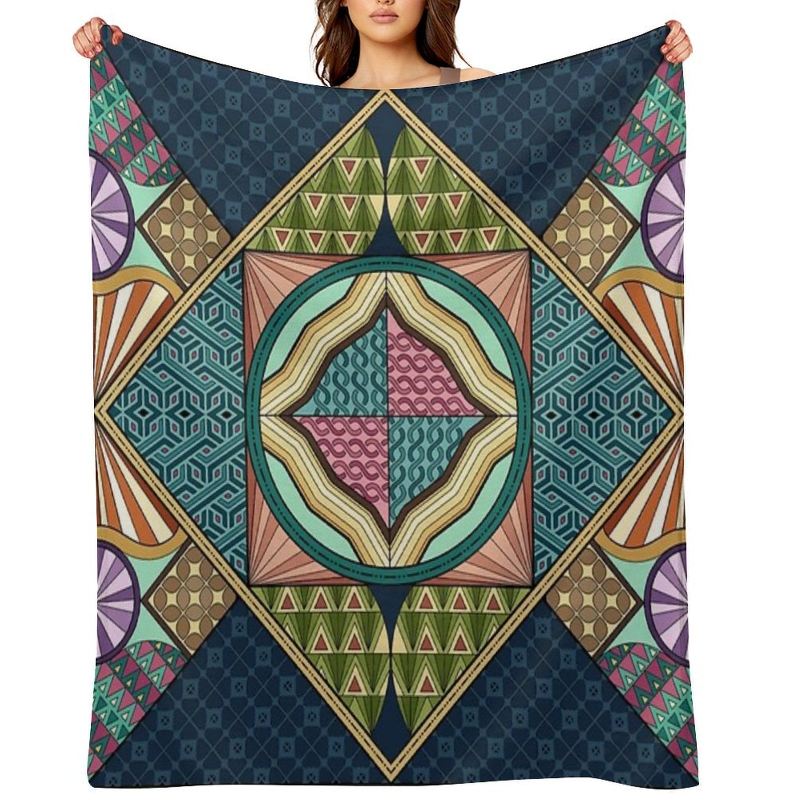 Vintage Pattern Throw Blanket