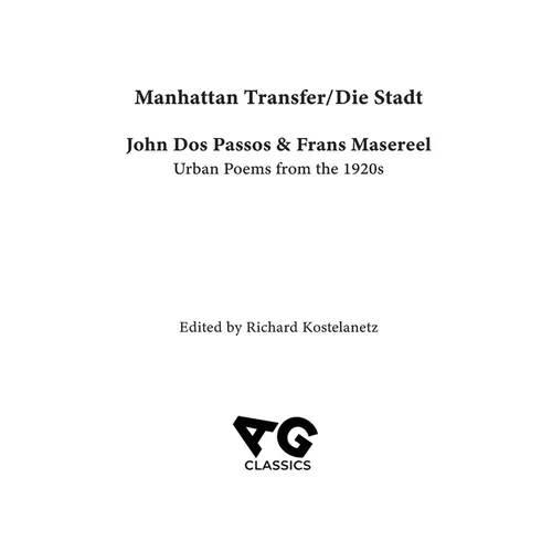 Manhattan Transfer / Die Stadt - Hardcover