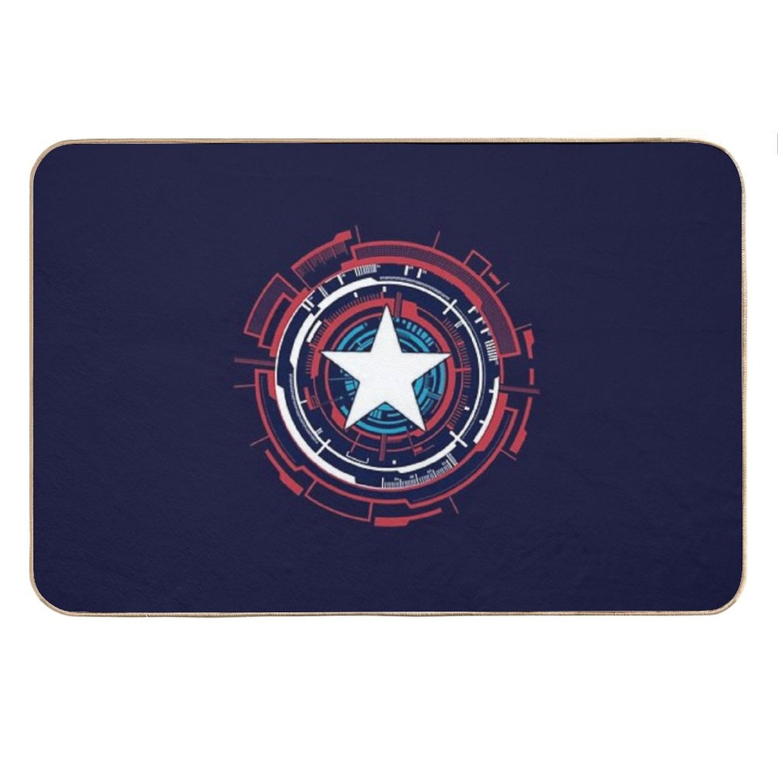 America Hero Futuristic Logo Bath Mat
