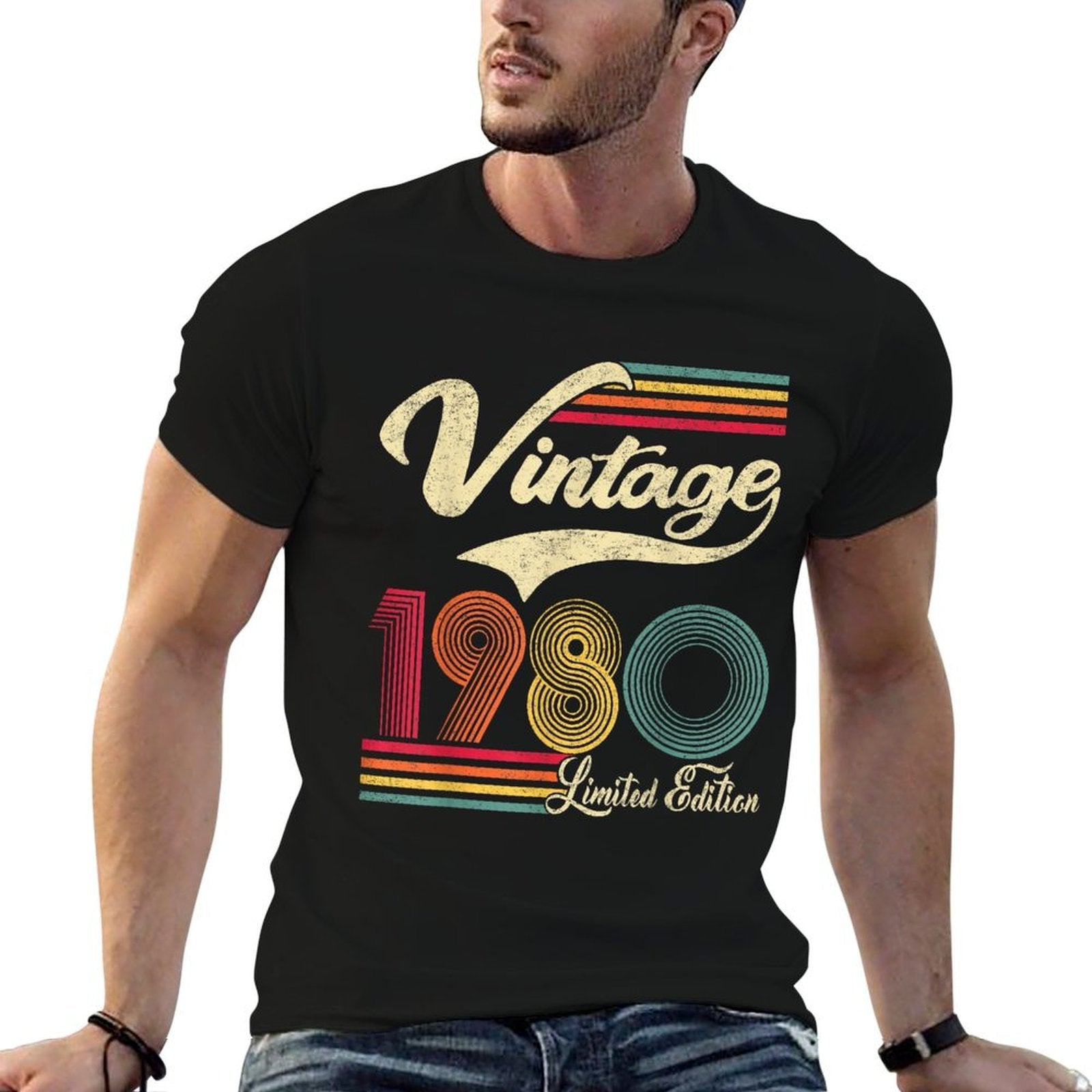 1980 40th Birthday Gift Vintage Retro Men Women 40 Years Old  Affordable Price T-Shirt