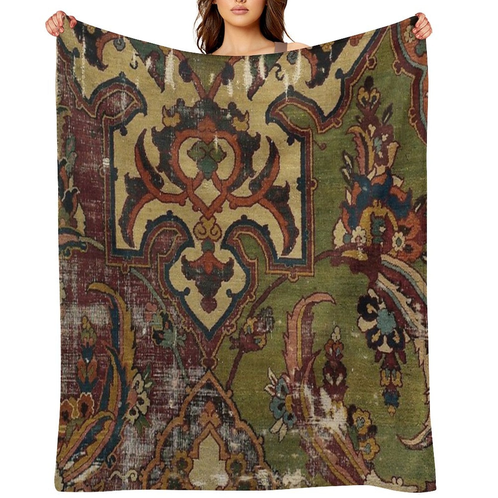 Antique Kilim 13 Throw Blanket