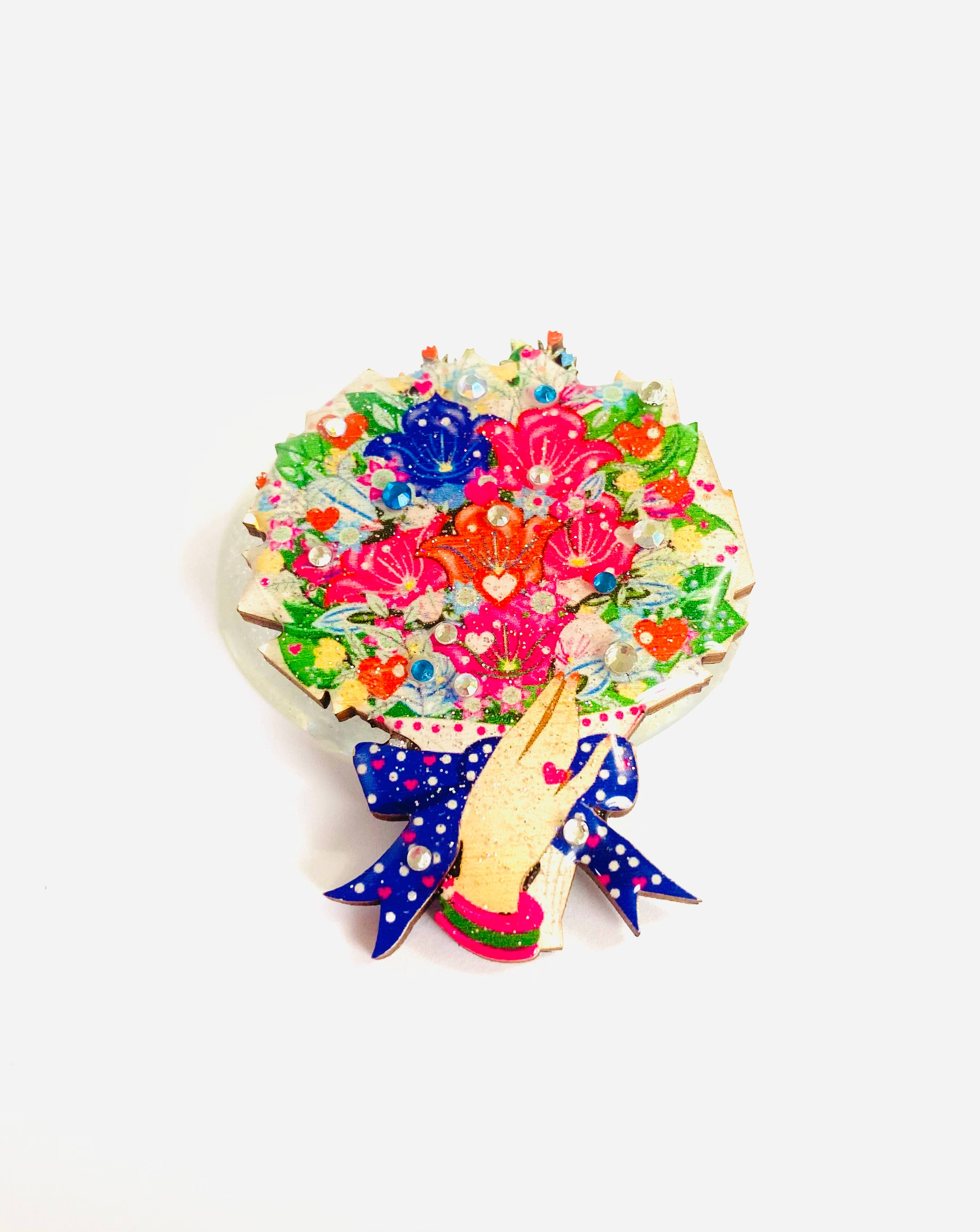 Bouquet of Flowers Brooch by Rosie Rose Parker
