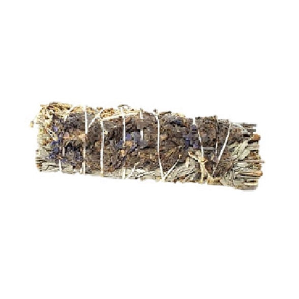 Home fragrance Blue Sage &amp;amp; Lavender Smudge Stick 4&amp;quot; - 1 Bundle