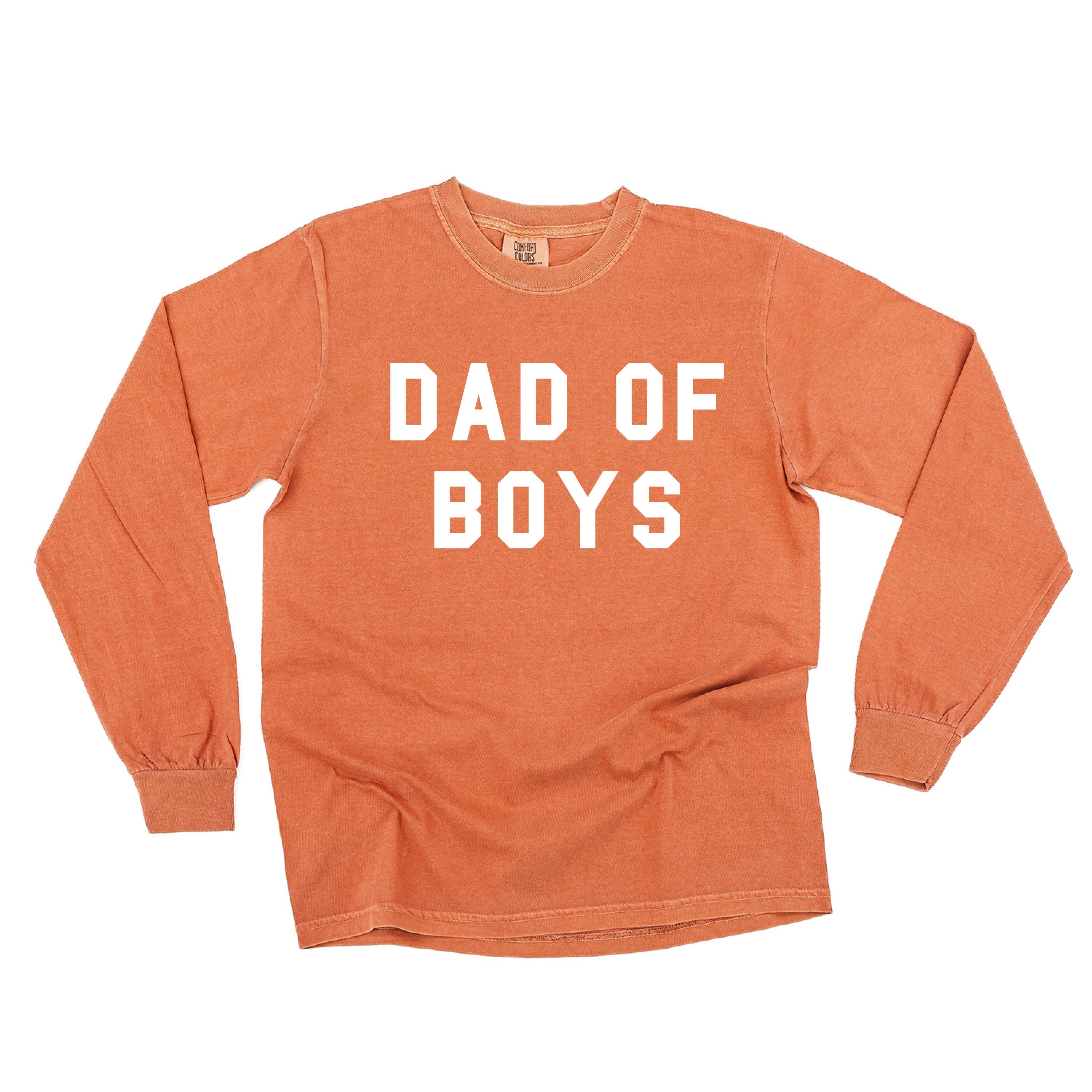 Dad of Boys - Long Sleeve Comfort Colors Tee
