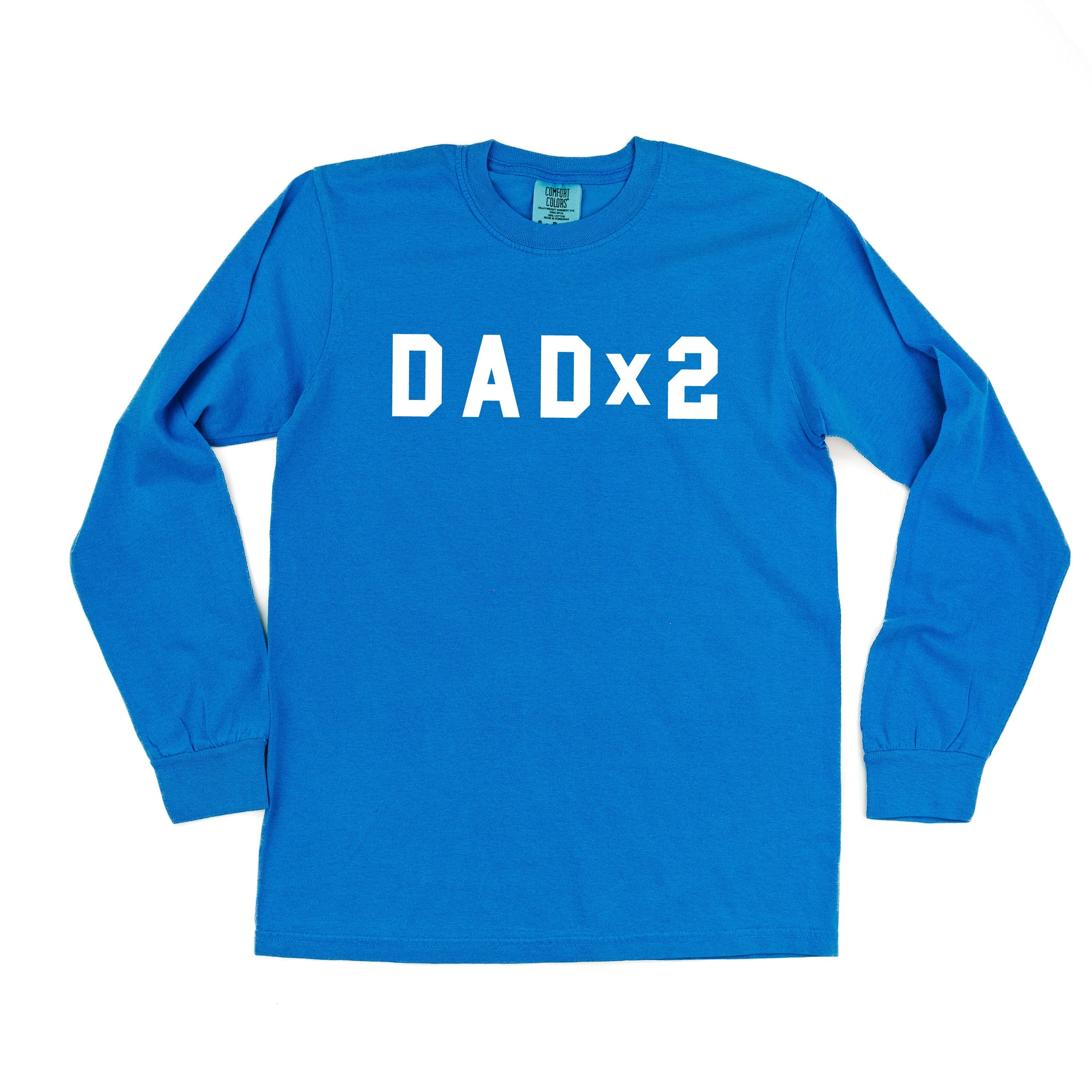 DAD x (Child Number) - Long Sleeve Comfort Colors Tee