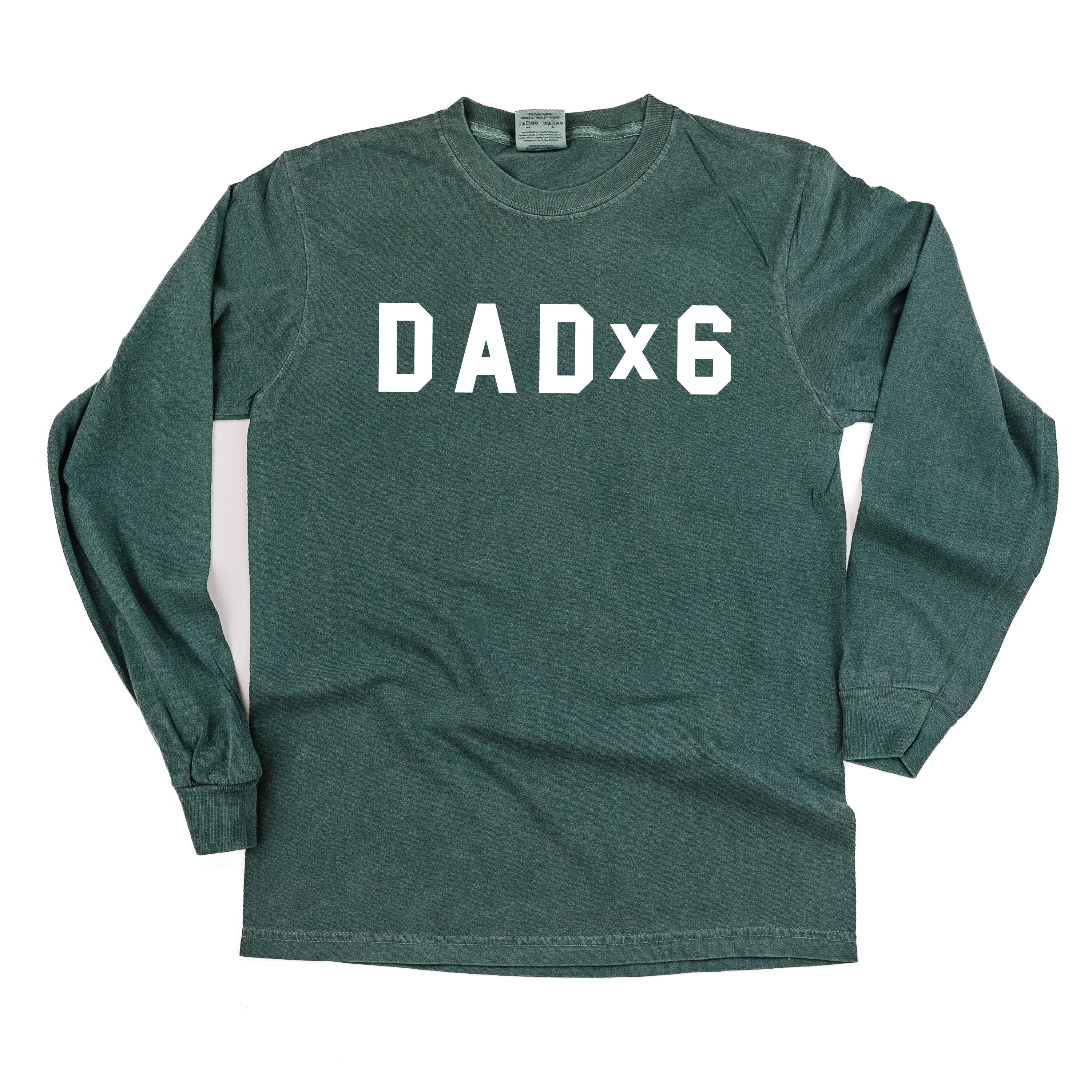 DAD x (Child Number) - Long Sleeve Comfort Colors Tee